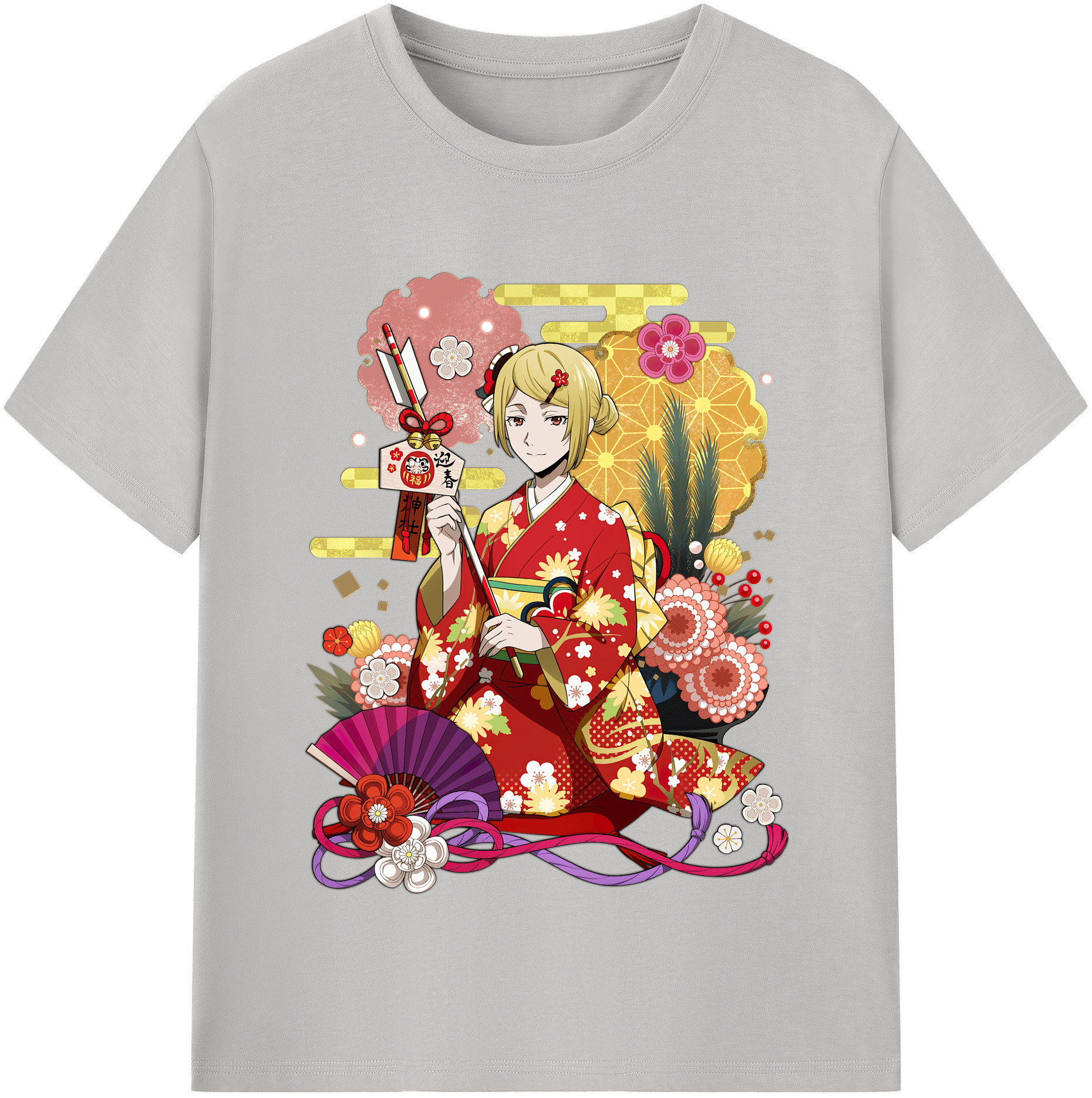 （画像用） 文豪ストレイドッグス Bungo Stray Dogs レディースカジュアルプリントTシャツ（綿100％）
