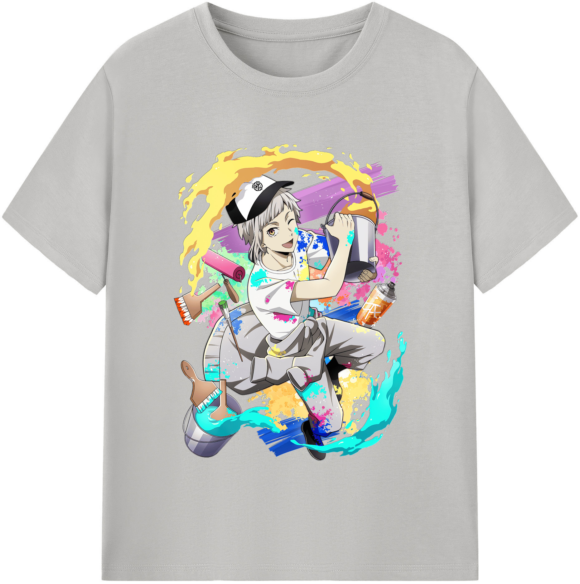 （画像用） 文豪ストレイドッグス Bungo Stray Dogs レディースカジュアルプリントTシャツ（綿100％）