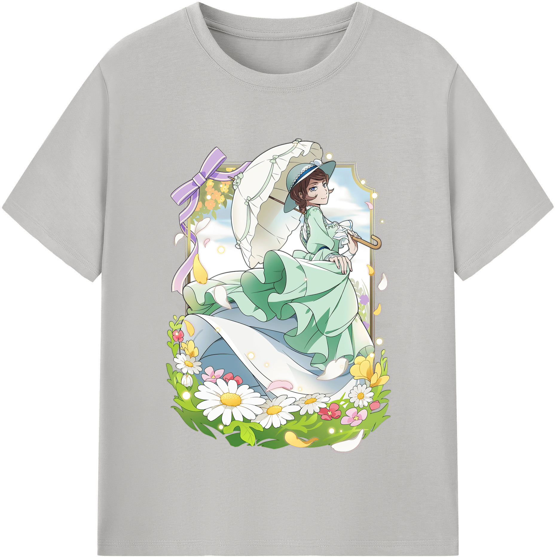 （画像用） 文豪ストレイドッグス Bungo Stray Dogs レディースカジュアルプリントTシャツ（綿100％）