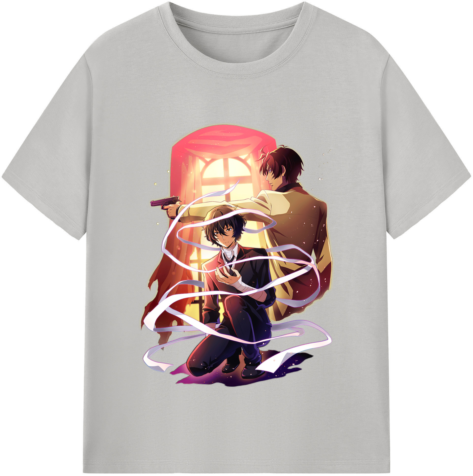 （画像用） 文豪ストレイドッグス Bungo Stray Dogs レディースカジュアルプリントTシャツ（綿100％）