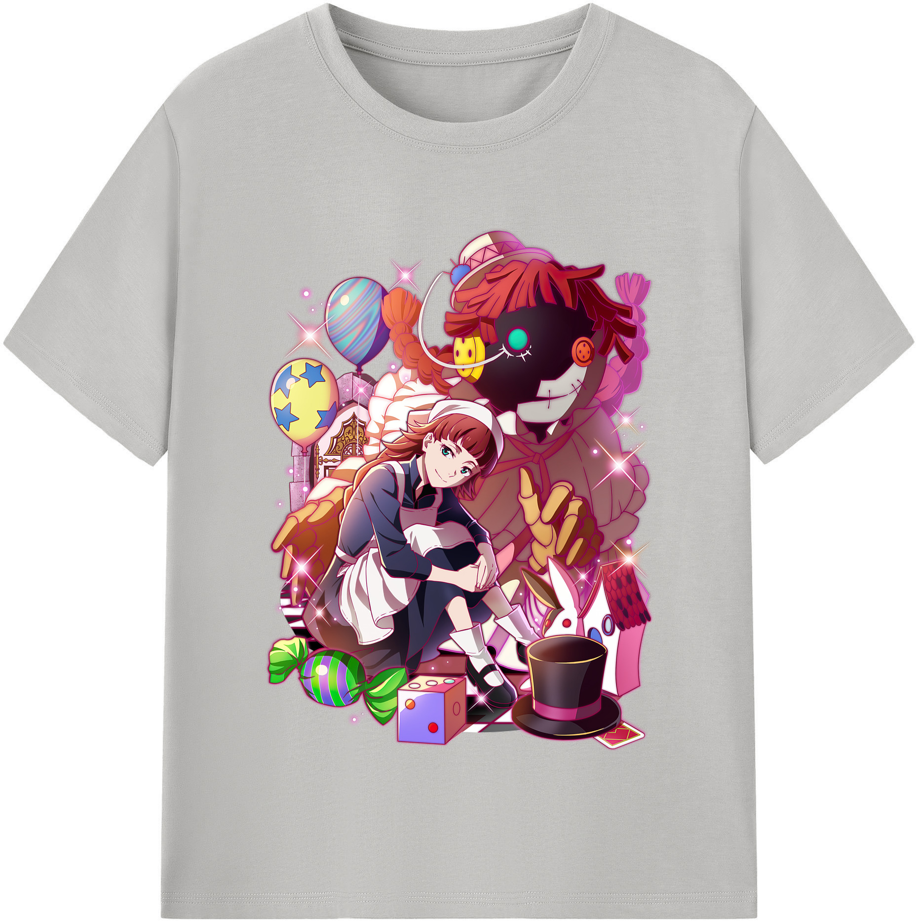 （画像用） 文豪ストレイドッグス Bungo Stray Dogs レディースカジュアルプリントTシャツ（綿100％）
