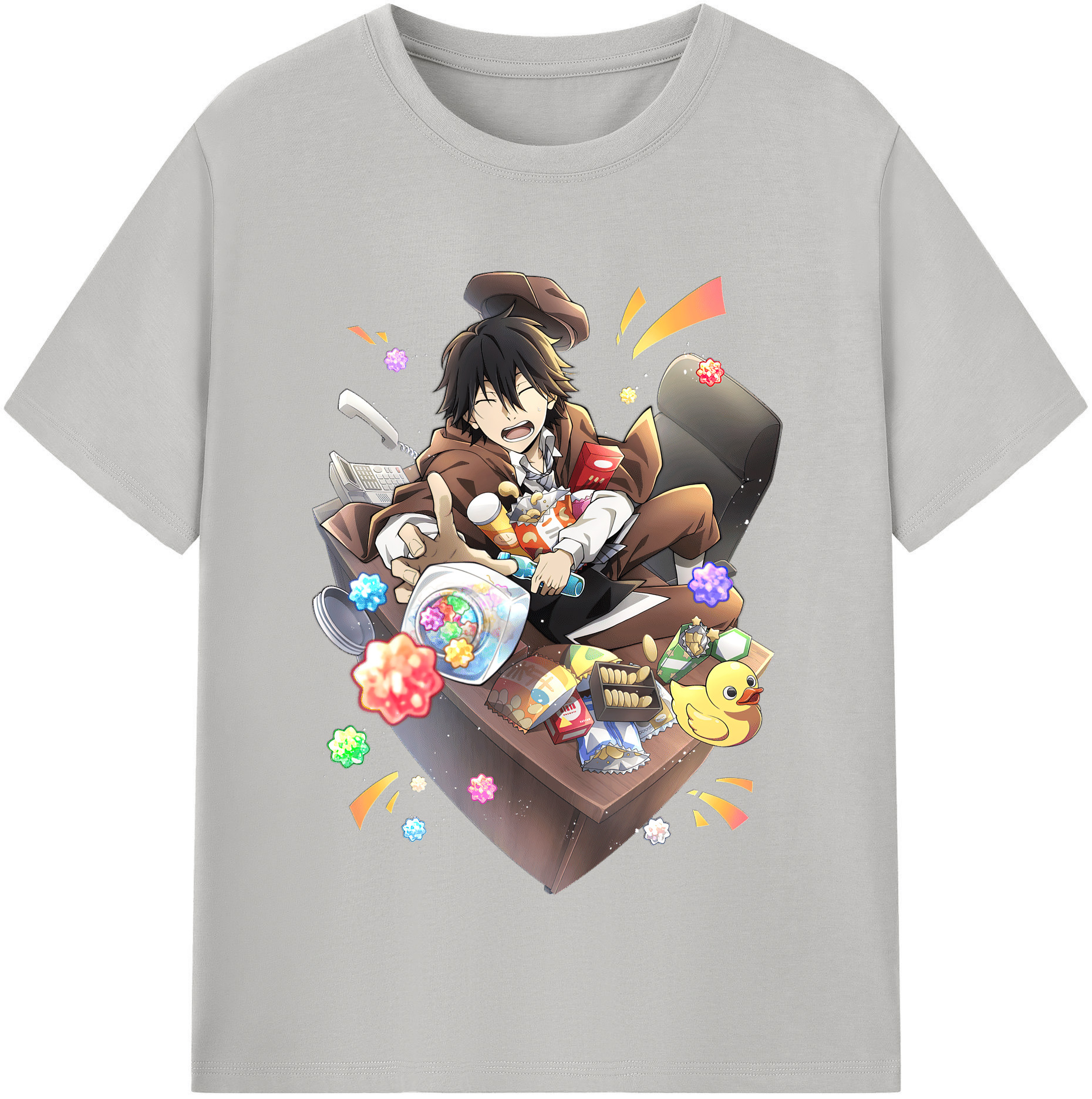 （画像用） 文豪ストレイドッグス Bungo Stray Dogs レディースカジュアルプリントTシャツ（綿100％）