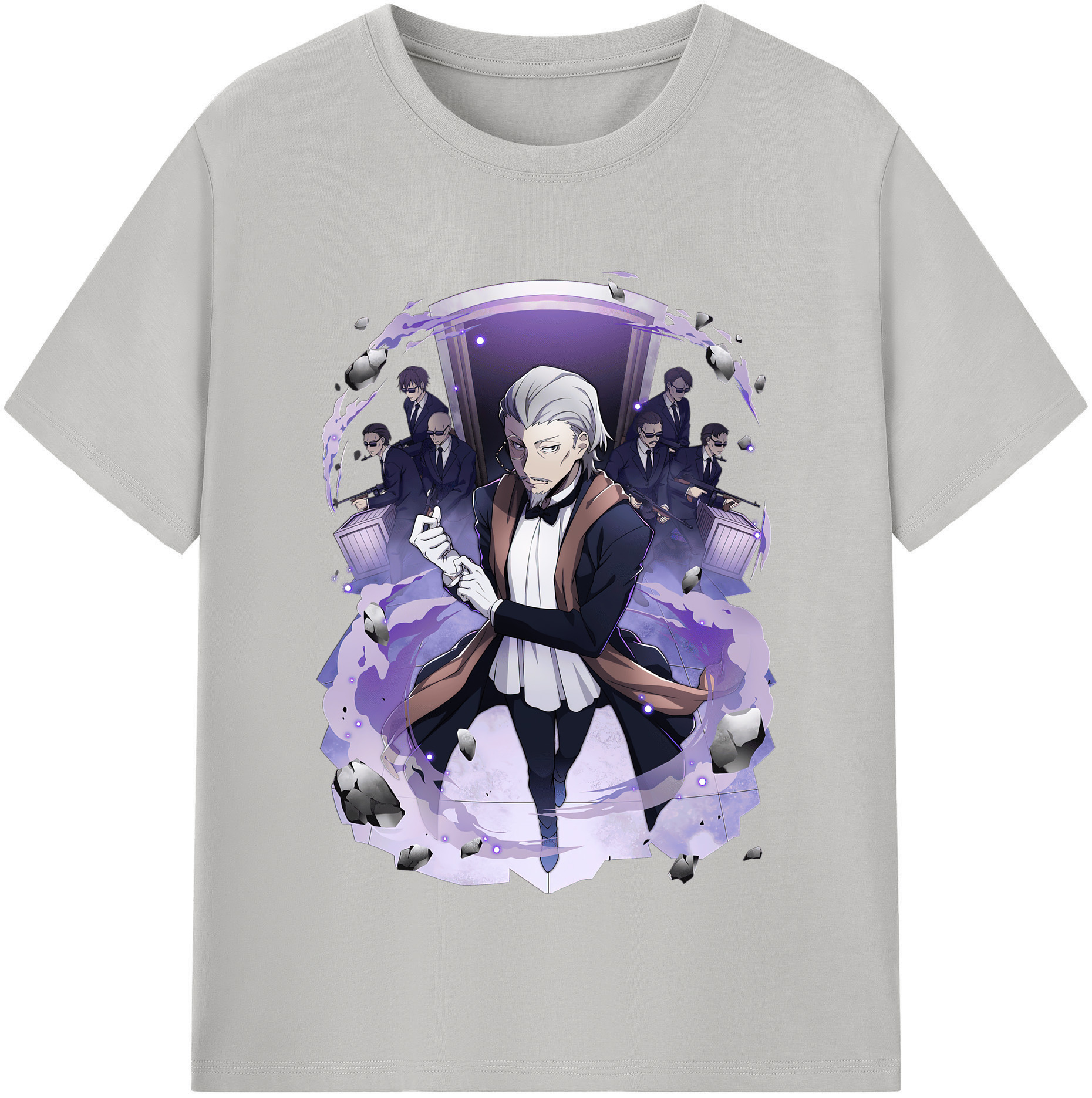 （画像用） 文豪ストレイドッグス Bungo Stray Dogs レディースカジュアルプリントTシャツ（綿100％）