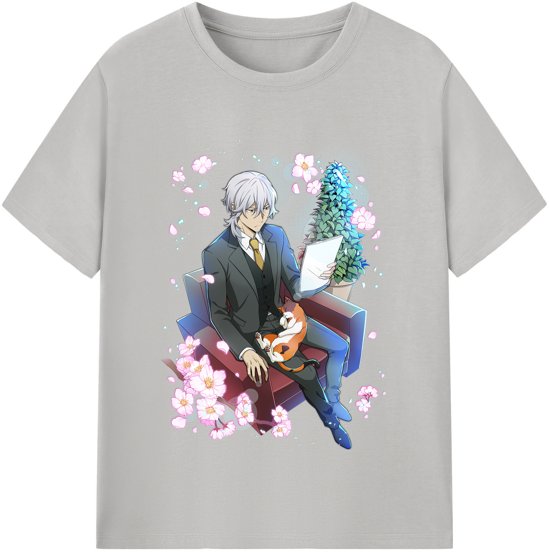 （画像用） 文豪ストレイドッグス Bungo Stray Dogs レディースカジュアルプリントTシャツ（綿100％）