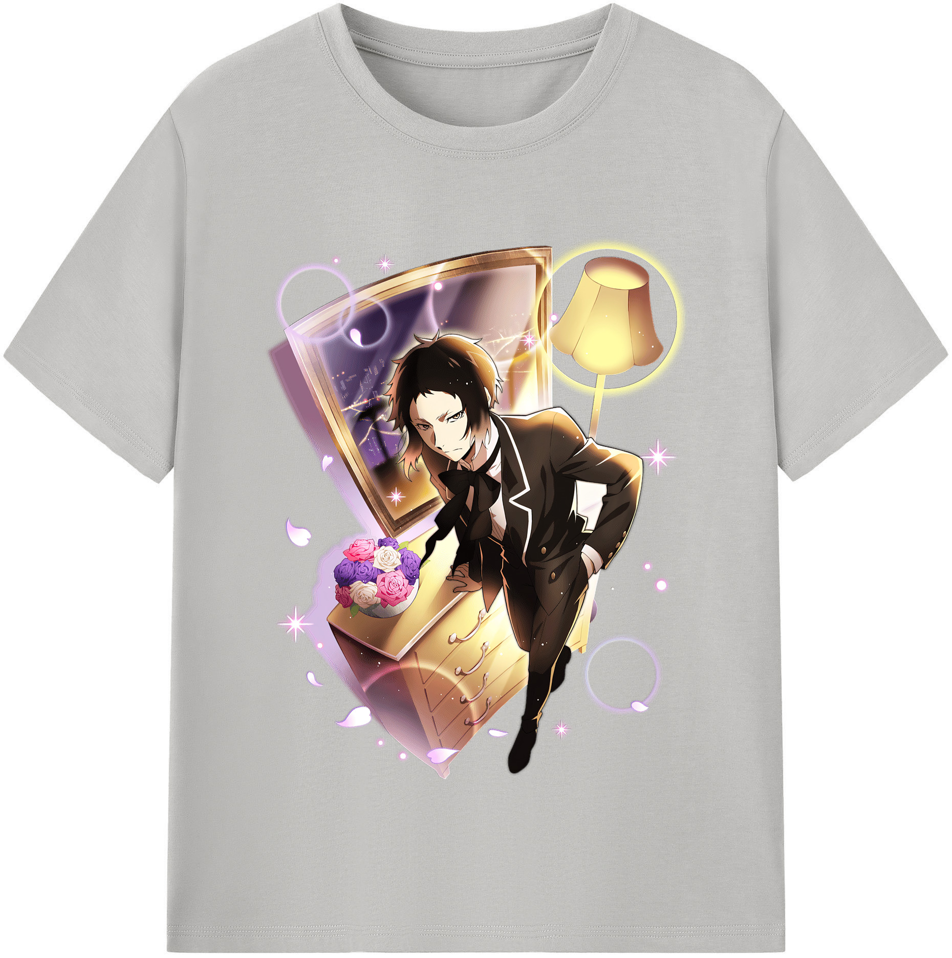 （画像用） 文豪ストレイドッグス Bungo Stray Dogs レディースカジュアルプリントTシャツ（綿100％）