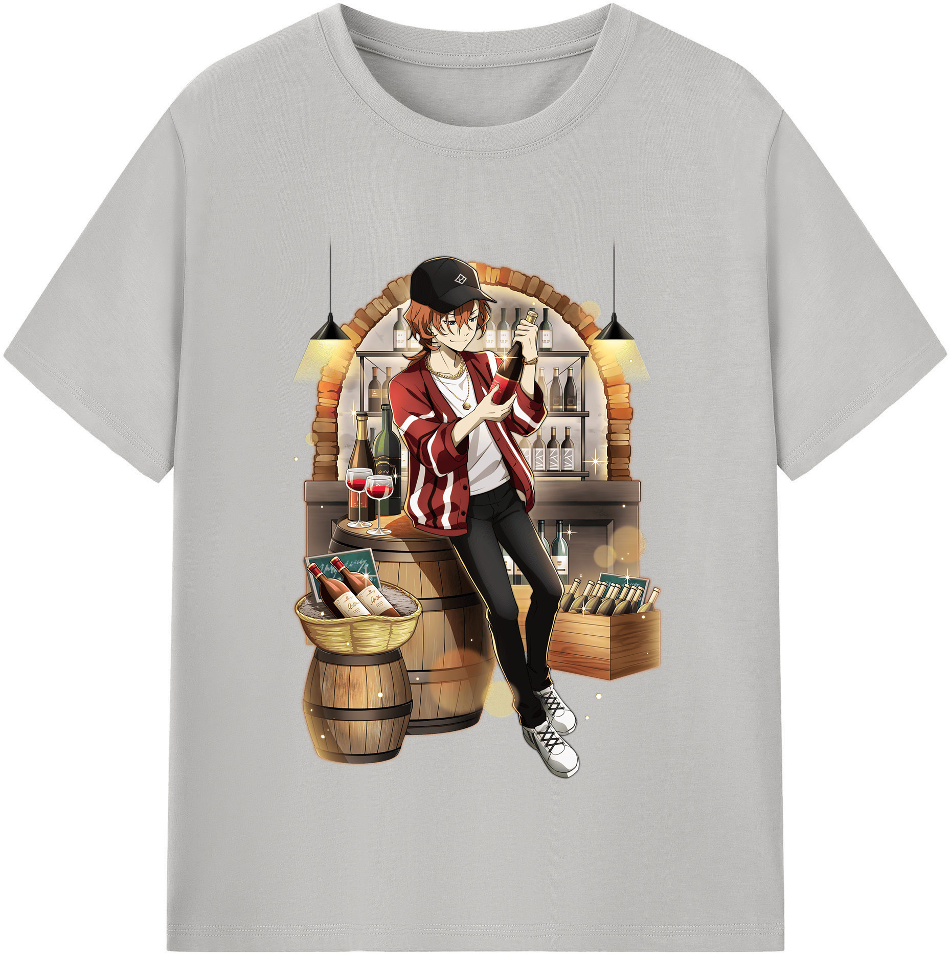 （画像用） 文豪ストレイドッグス Bungo Stray Dogs レディースカジュアルプリントTシャツ（綿100％）