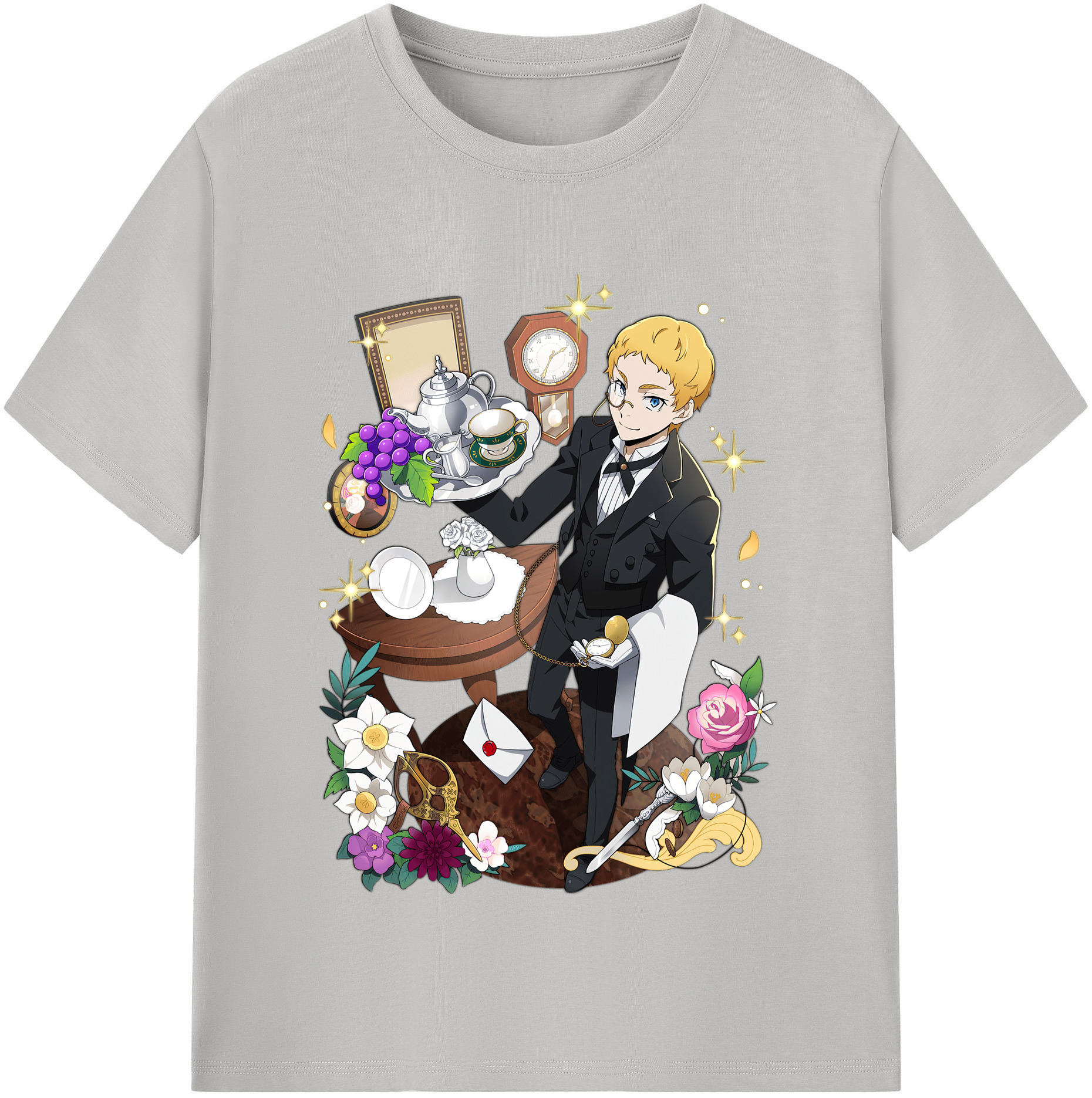 （画像用） 文豪ストレイドッグス Bungo Stray Dogs レディースカジュアルプリントTシャツ（綿100％）