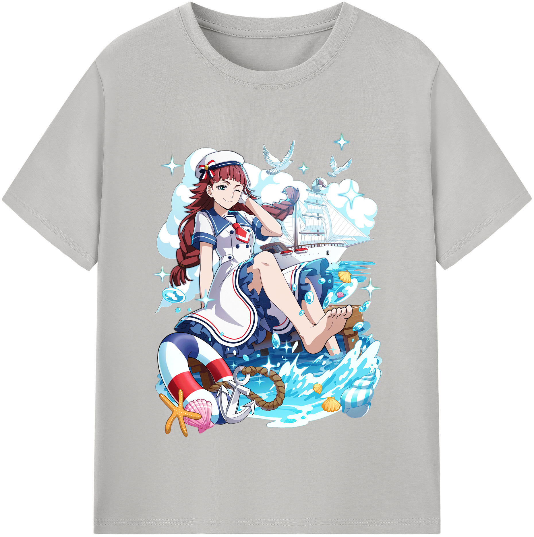 （画像用） 文豪ストレイドッグス Bungo Stray Dogs レディースカジュアルプリントTシャツ（綿100％）