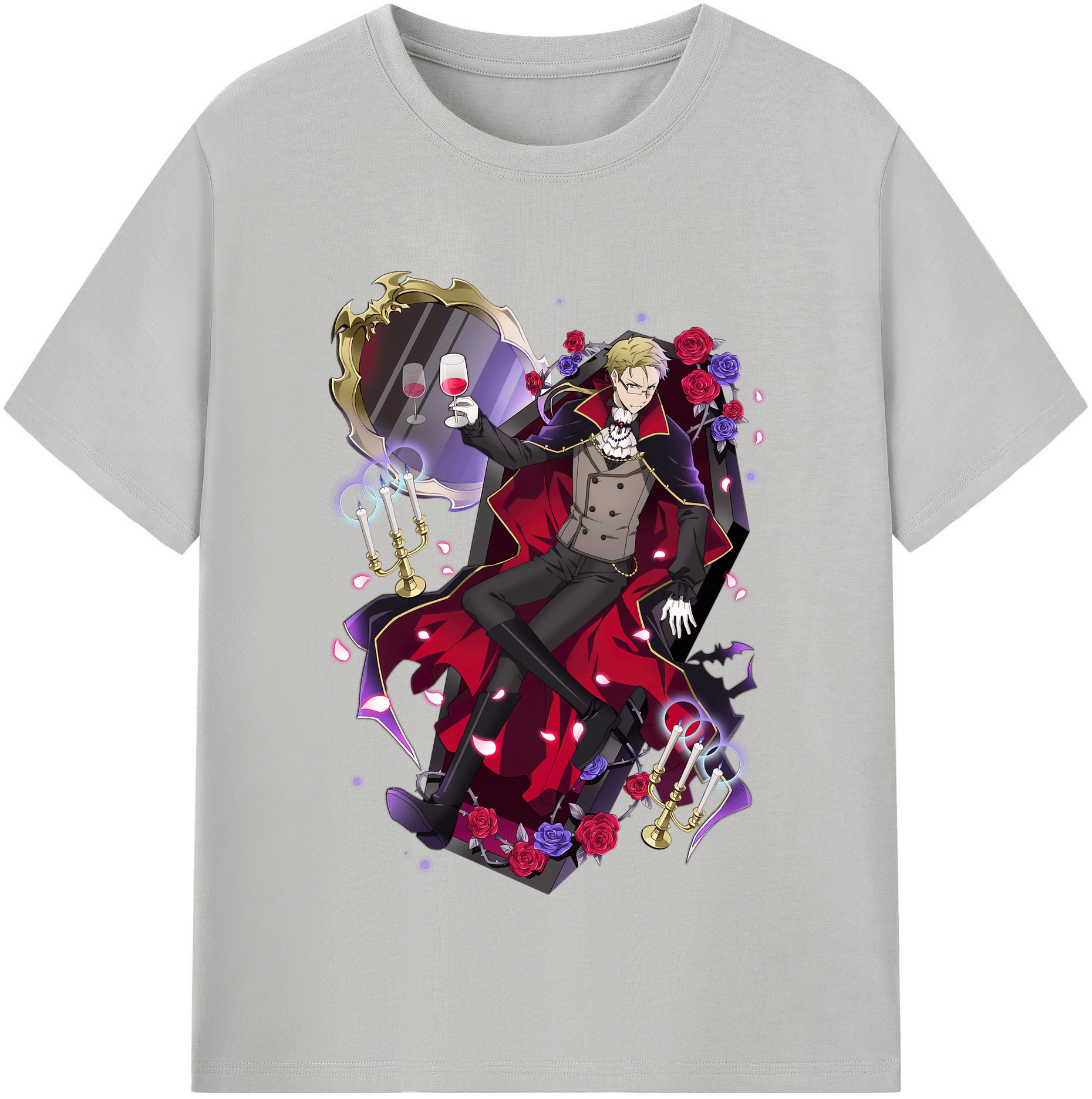 （画像用） 文豪ストレイドッグス Bungo Stray Dogs レディースカジュアルプリントTシャツ（綿100％）