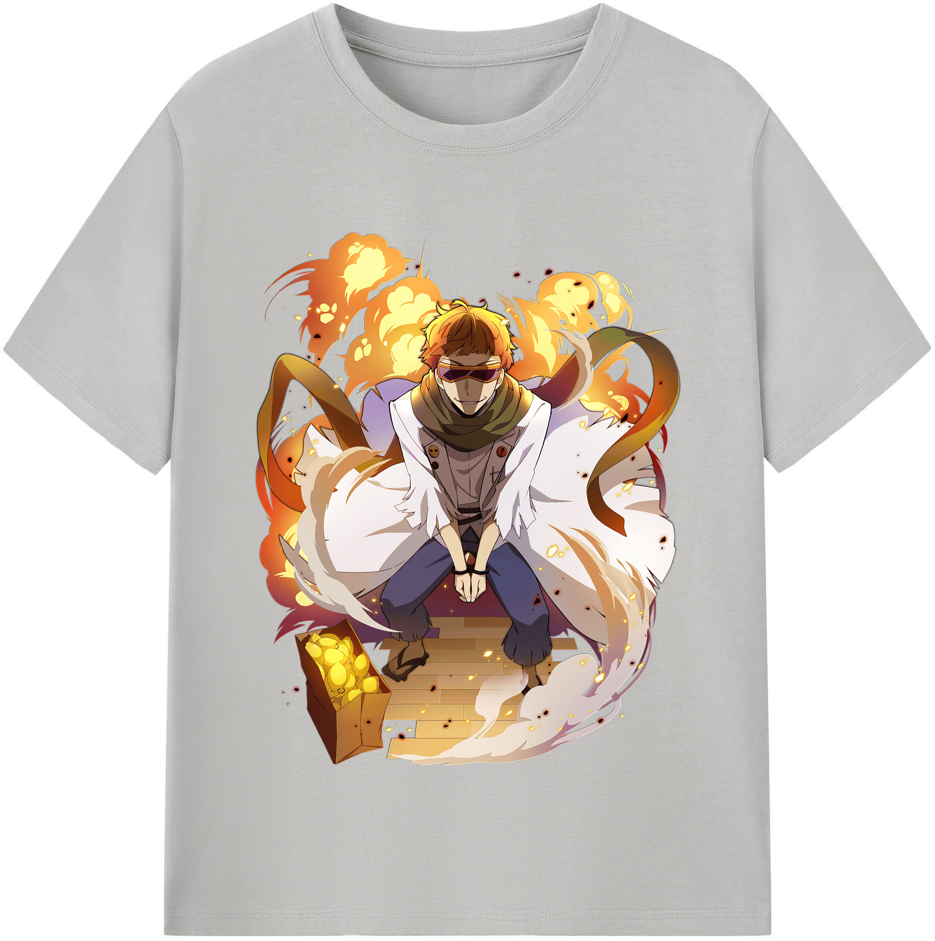 （画像用） 文豪ストレイドッグス Bungo Stray Dogs レディースカジュアルプリントTシャツ（綿100％）
