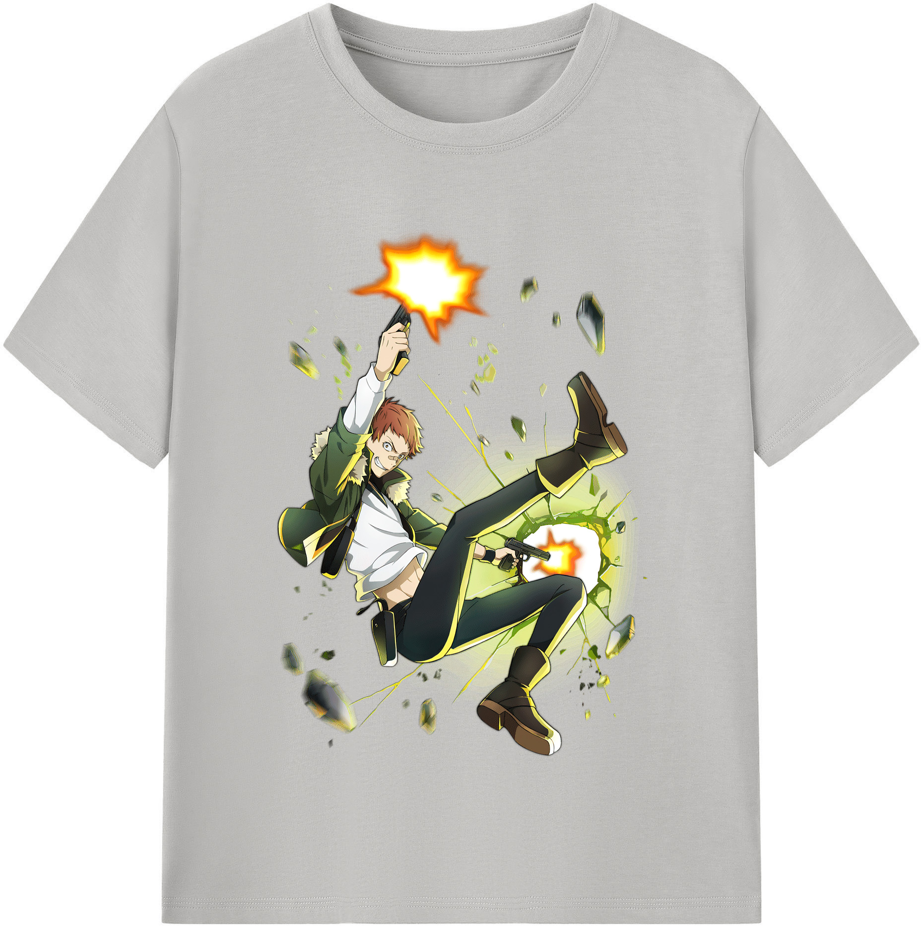 （画像用） 文豪ストレイドッグス Bungo Stray Dogs レディースカジュアルプリントTシャツ（綿100％）