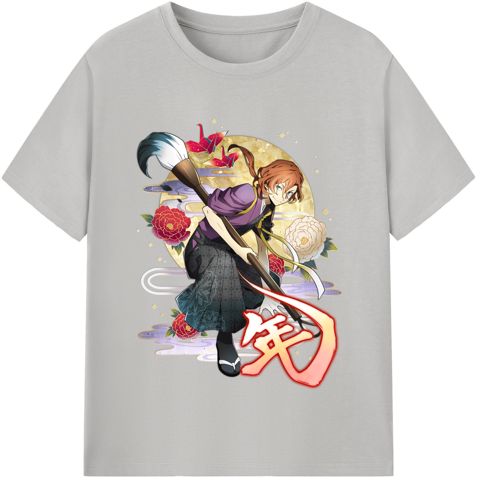 （画像用） 文豪ストレイドッグス Bungo Stray Dogs レディースカジュアルプリントTシャツ（綿100％）