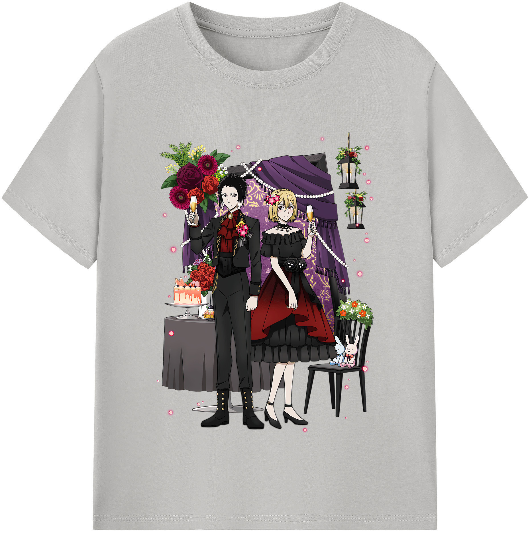 （画像用） 文豪ストレイドッグス Bungo Stray Dogs レディースカジュアルプリントTシャツ（綿100％）