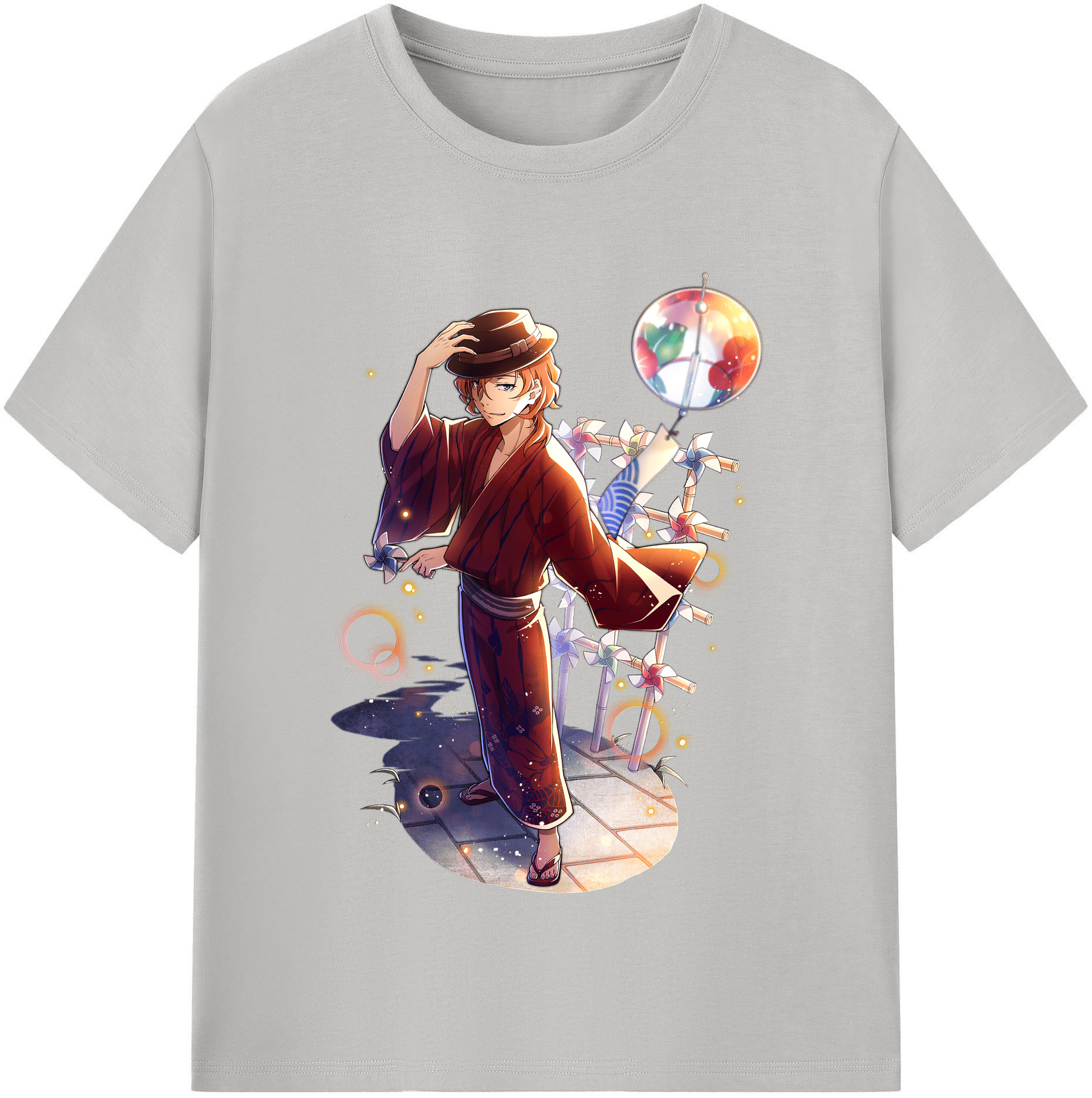 （画像用） 文豪ストレイドッグス Bungo Stray Dogs レディースカジュアルプリントTシャツ（綿100％）