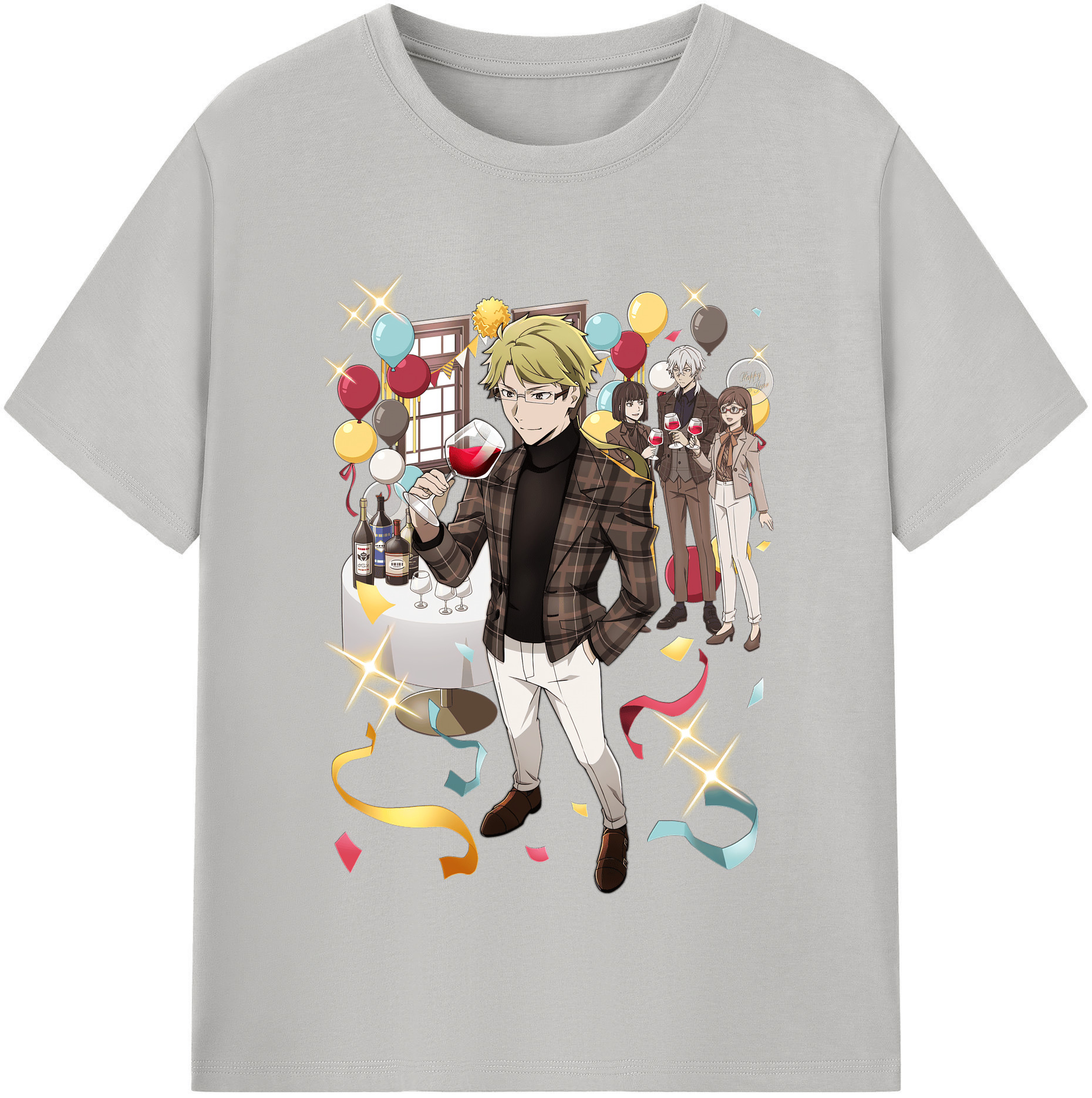 （画像用） 文豪ストレイドッグス Bungo Stray Dogs レディースカジュアルプリントTシャツ（綿100％）