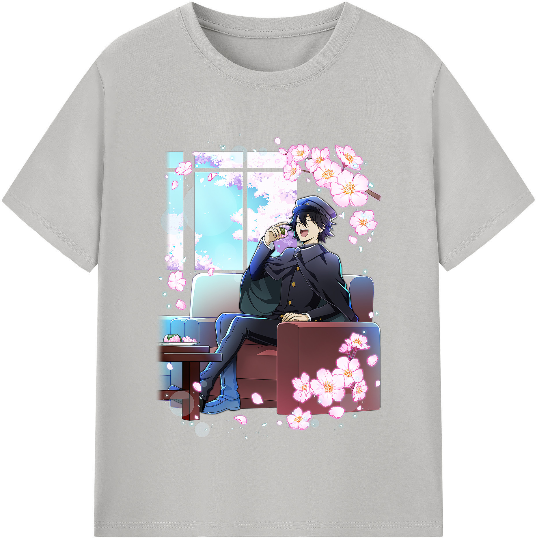 （画像用） 文豪ストレイドッグス Bungo Stray Dogs レディースカジュアルプリントTシャツ（綿100％）