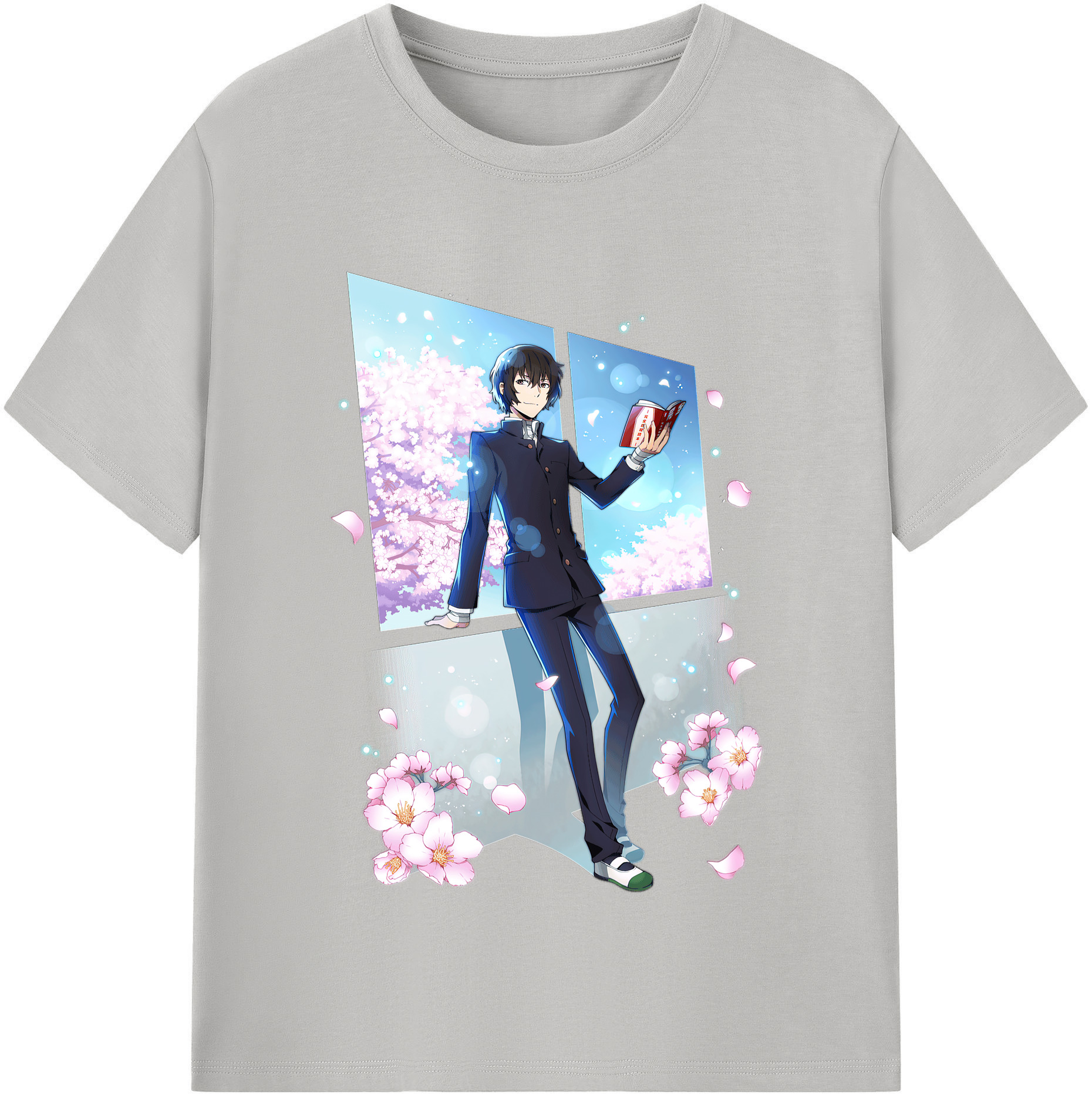 （画像用） 文豪ストレイドッグス Bungo Stray Dogs レディースカジュアルプリントTシャツ（綿100％）