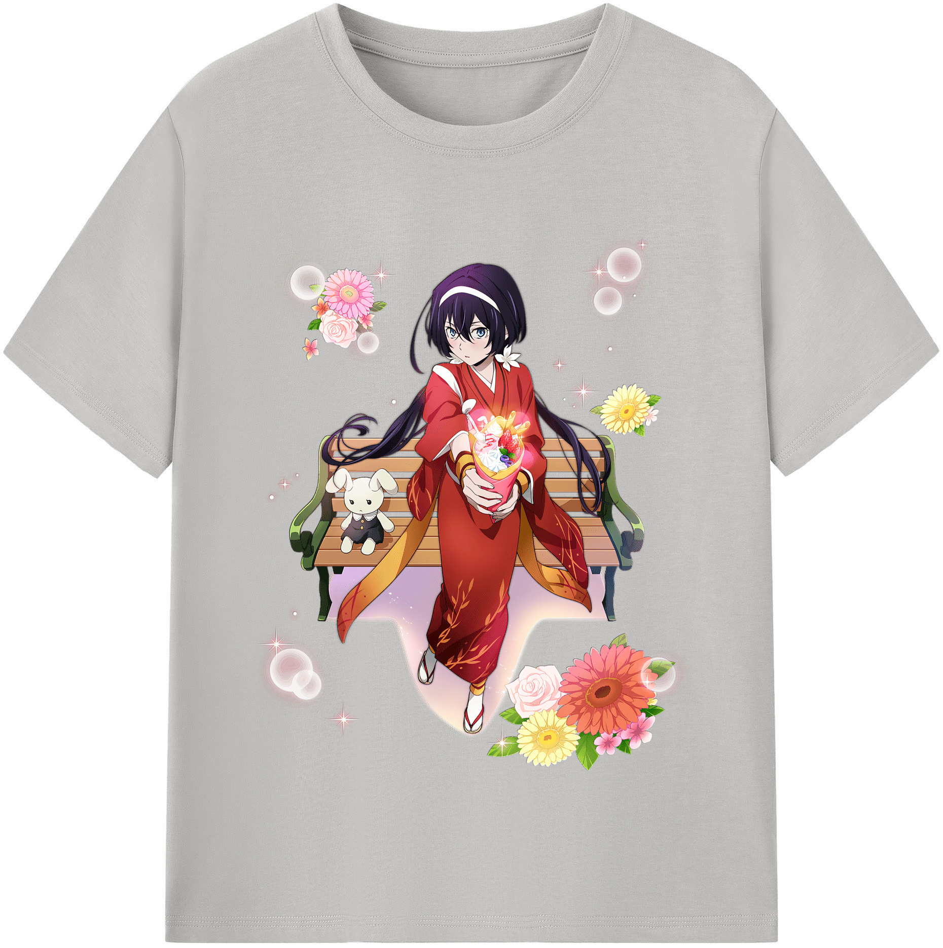 （画像用） 文豪ストレイドッグス Bungo Stray Dogs レディースカジュアルプリントTシャツ（綿100％）