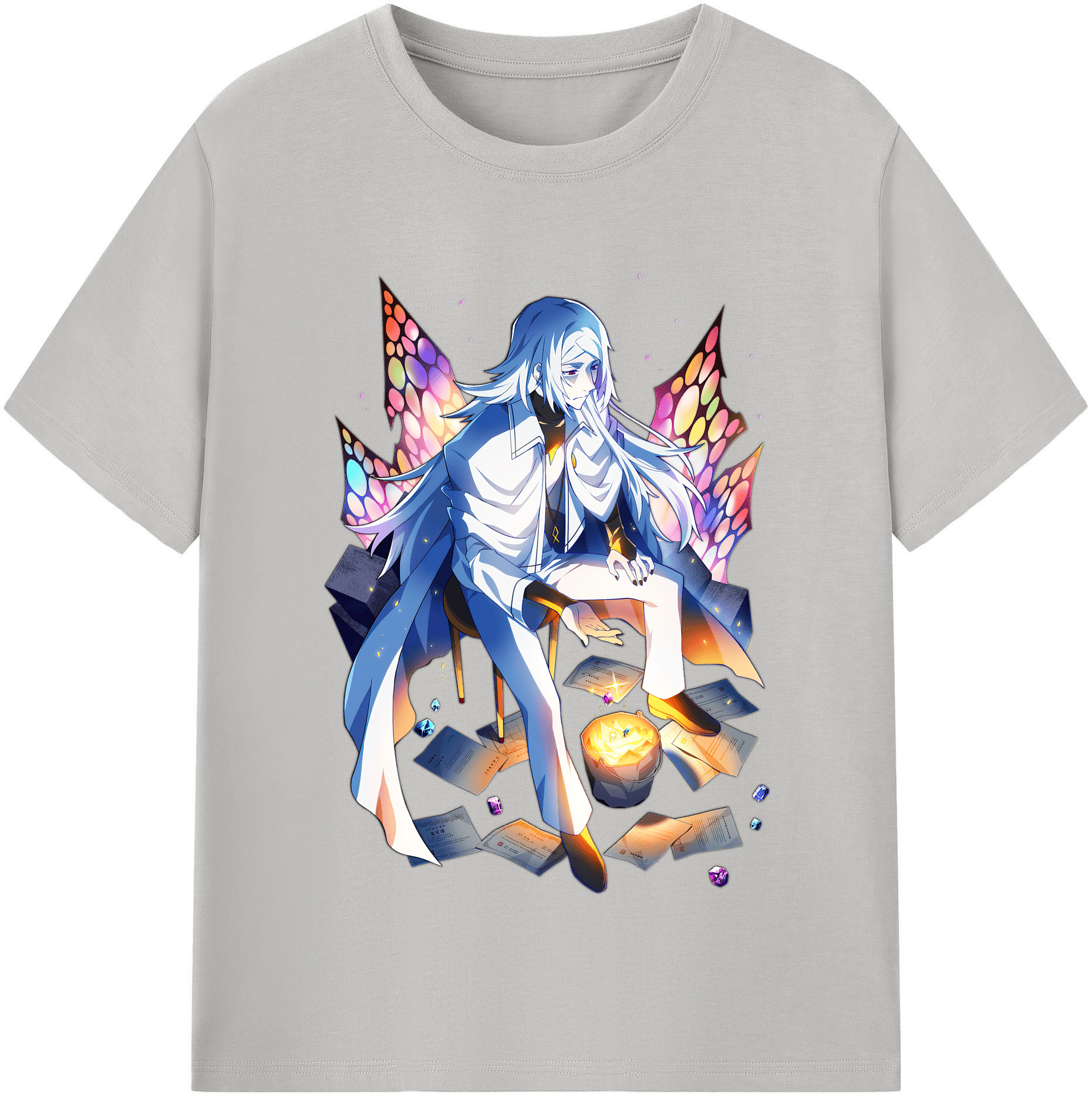 （画像用） 文豪ストレイドッグス Bungo Stray Dogs レディースカジュアルプリントTシャツ（綿100％）