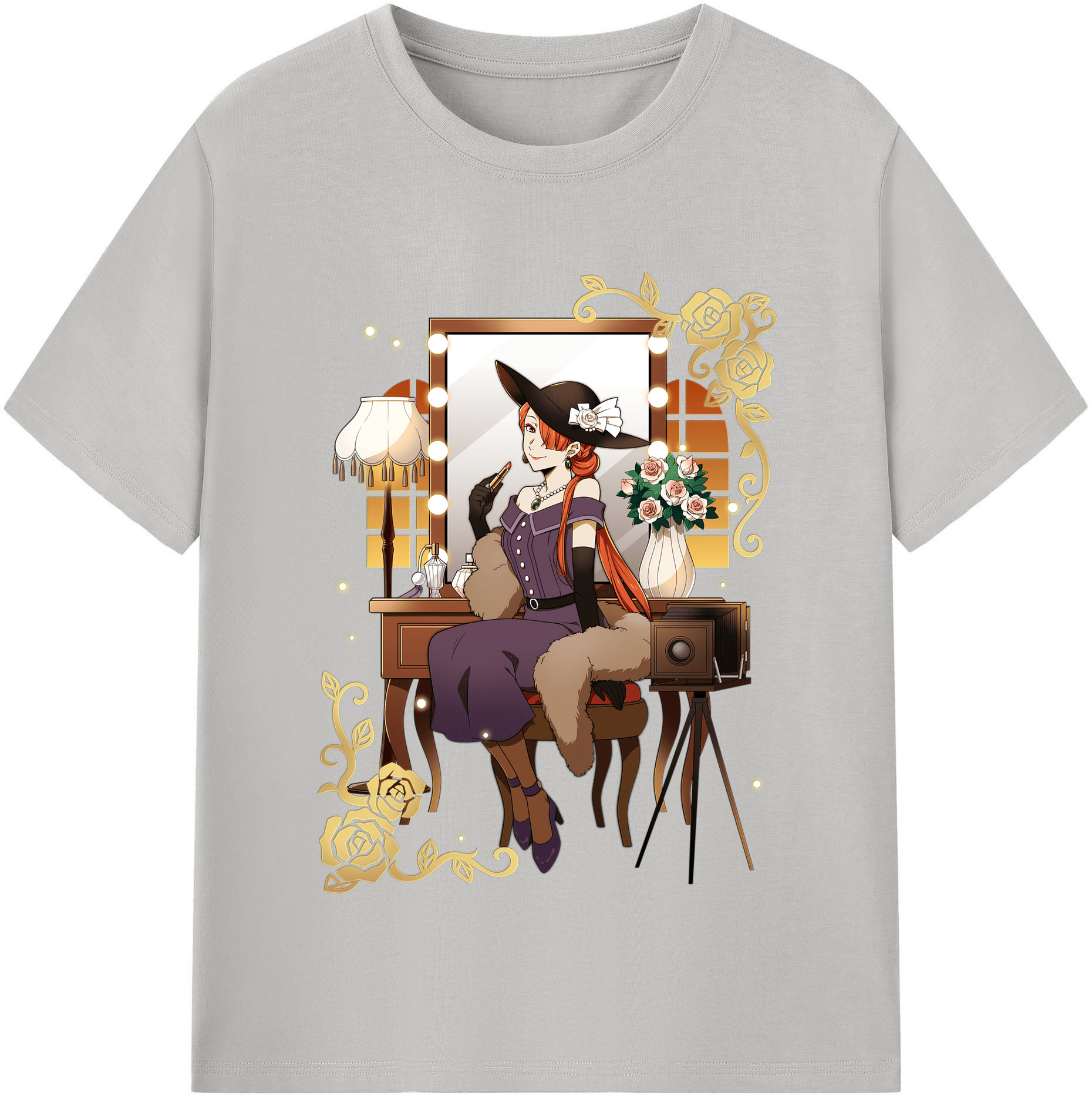 （画像用） 文豪ストレイドッグス Bungo Stray Dogs レディースカジュアルプリントTシャツ（綿100％）