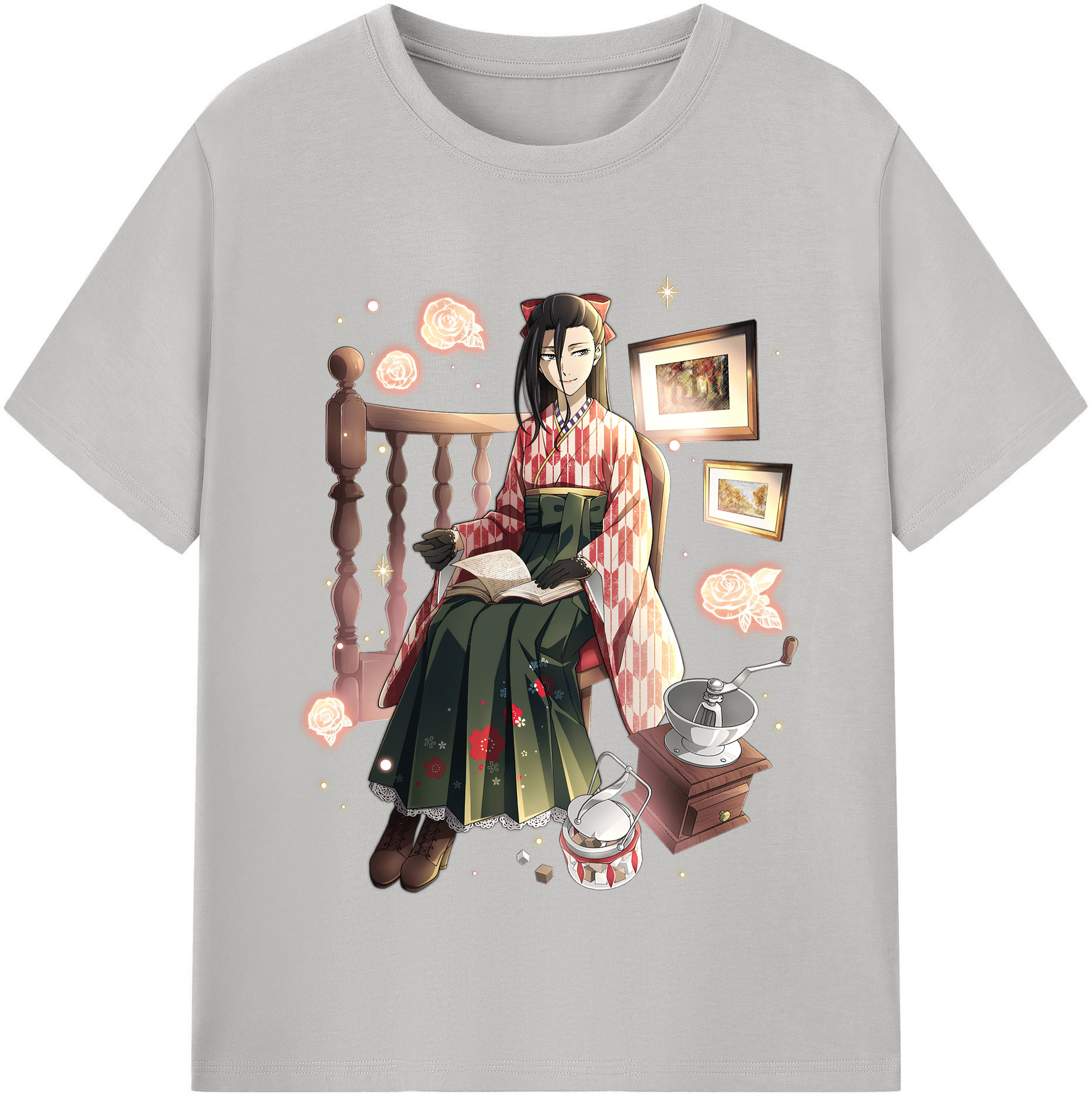 （画像用） 文豪ストレイドッグス Bungo Stray Dogs レディースカジュアルプリントTシャツ（綿100％）