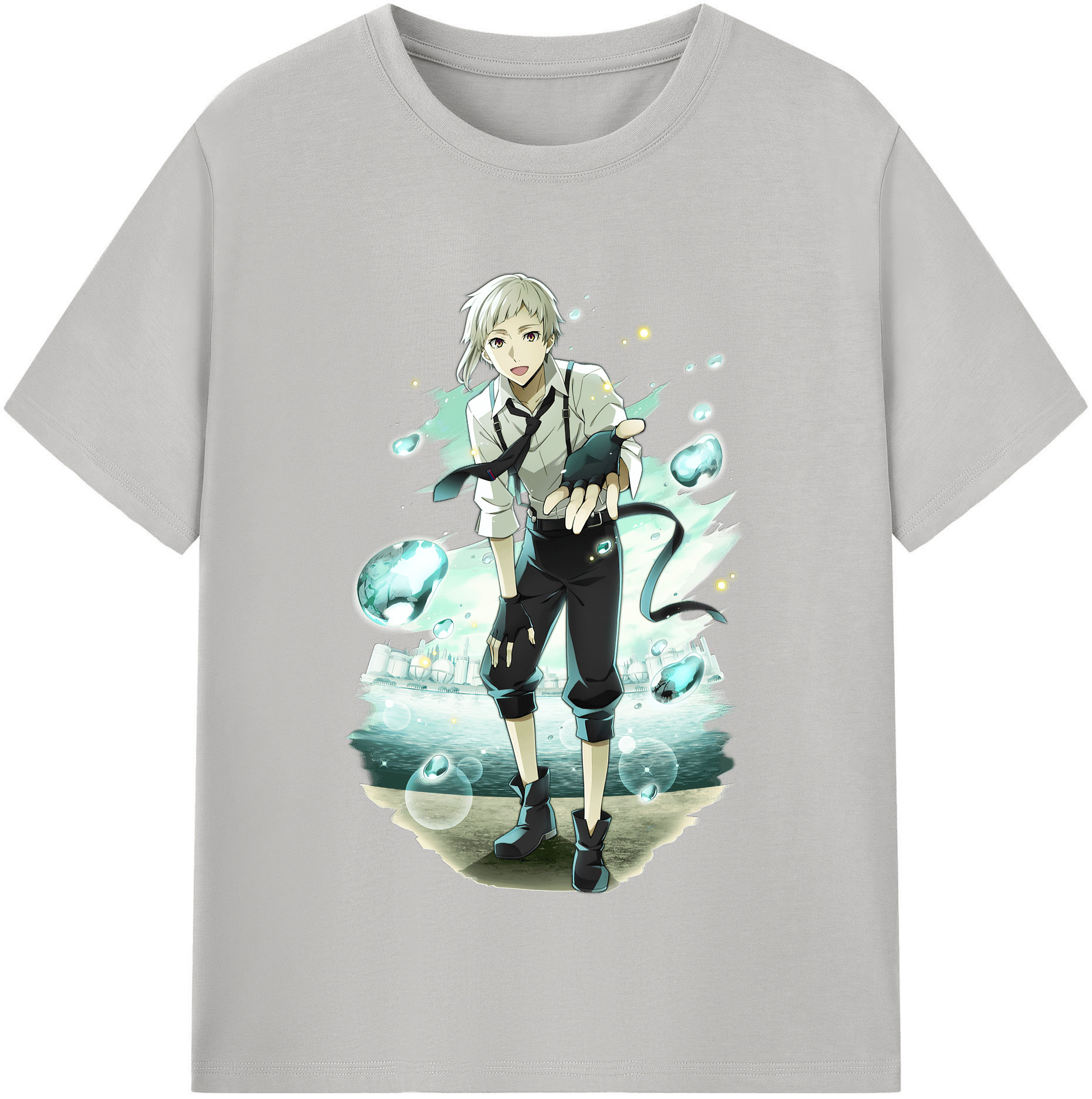 （画像用） 文豪ストレイドッグス Bungo Stray Dogs レディースカジュアルプリントTシャツ（綿100％）