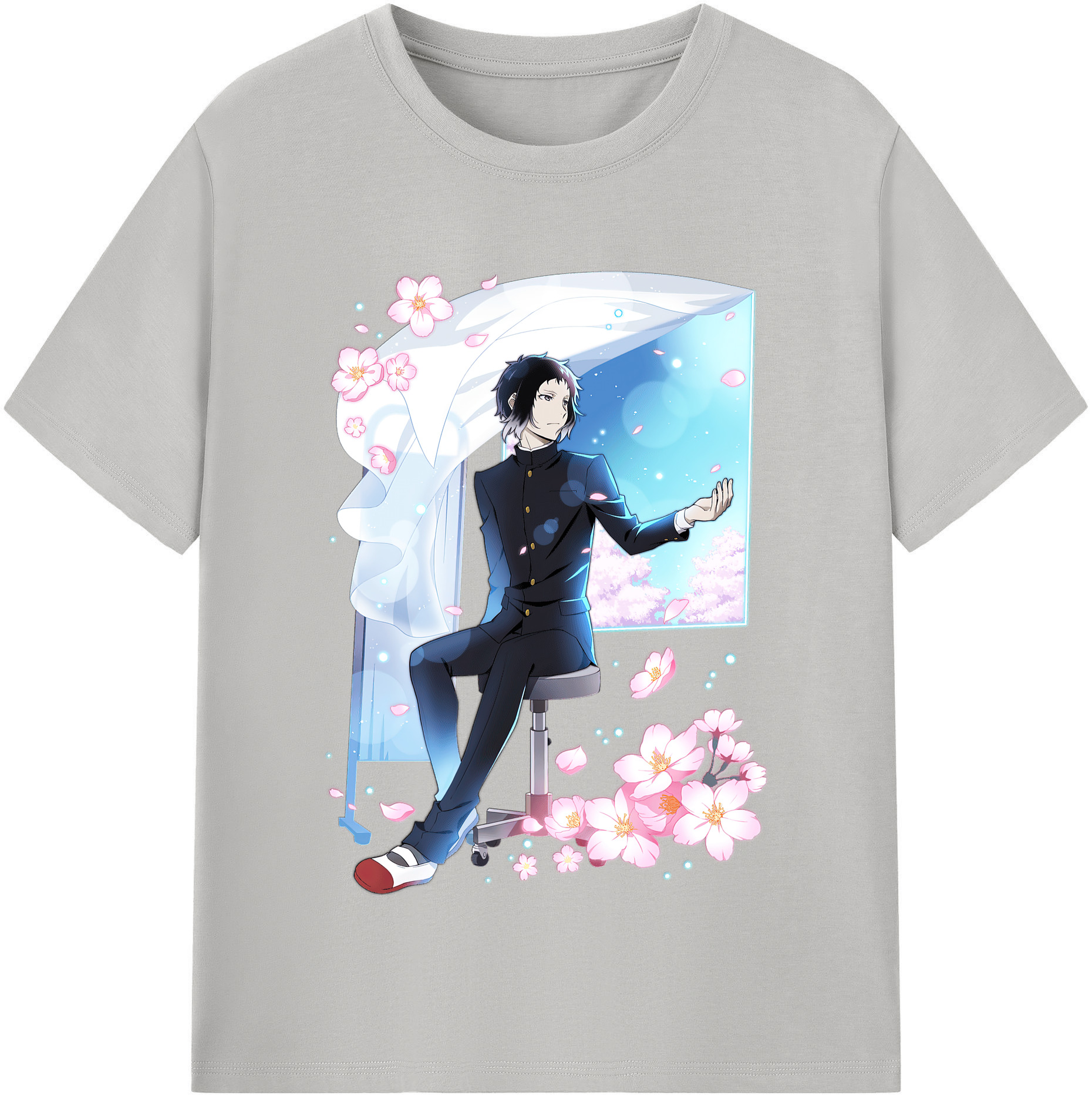（画像用） 文豪ストレイドッグス Bungo Stray Dogs レディースカジュアルプリントTシャツ（綿100％）
