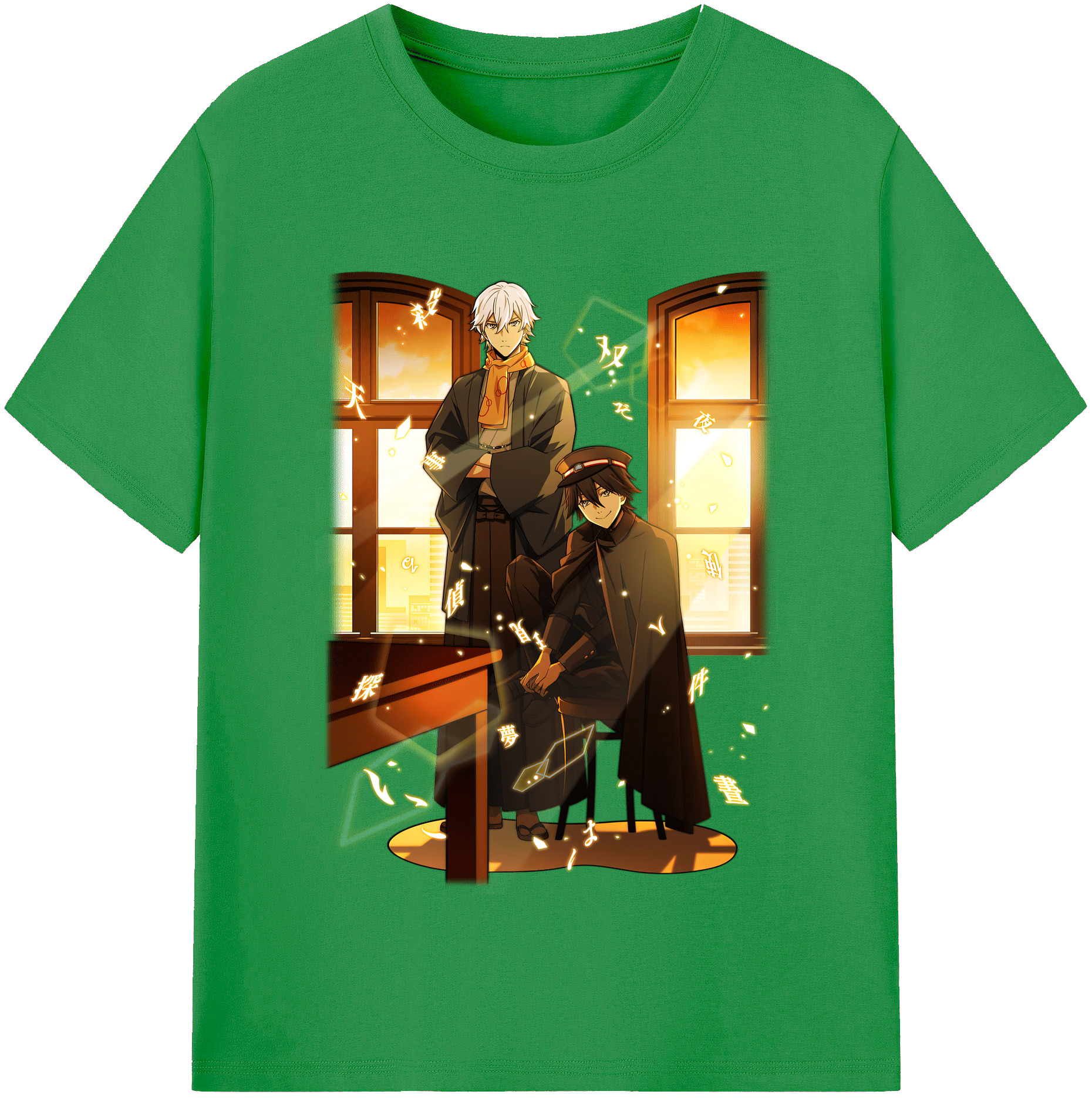 （画像用） 文豪ストレイドッグス Bungo Stray Dogs レディースカジュアルプリントTシャツ（綿100％）