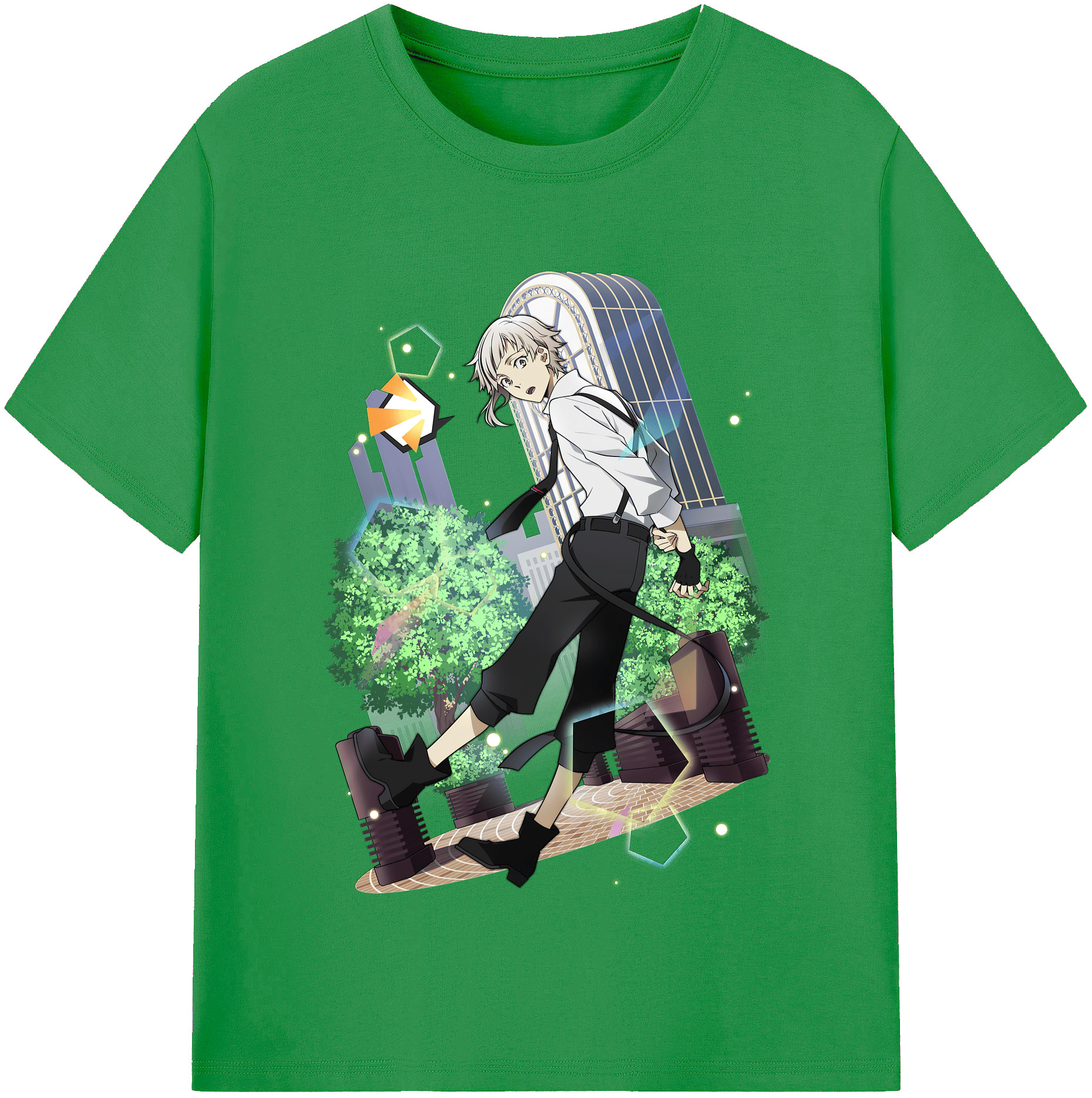 （画像用） 文豪ストレイドッグス Bungo Stray Dogs レディースカジュアルプリントTシャツ（綿100％）