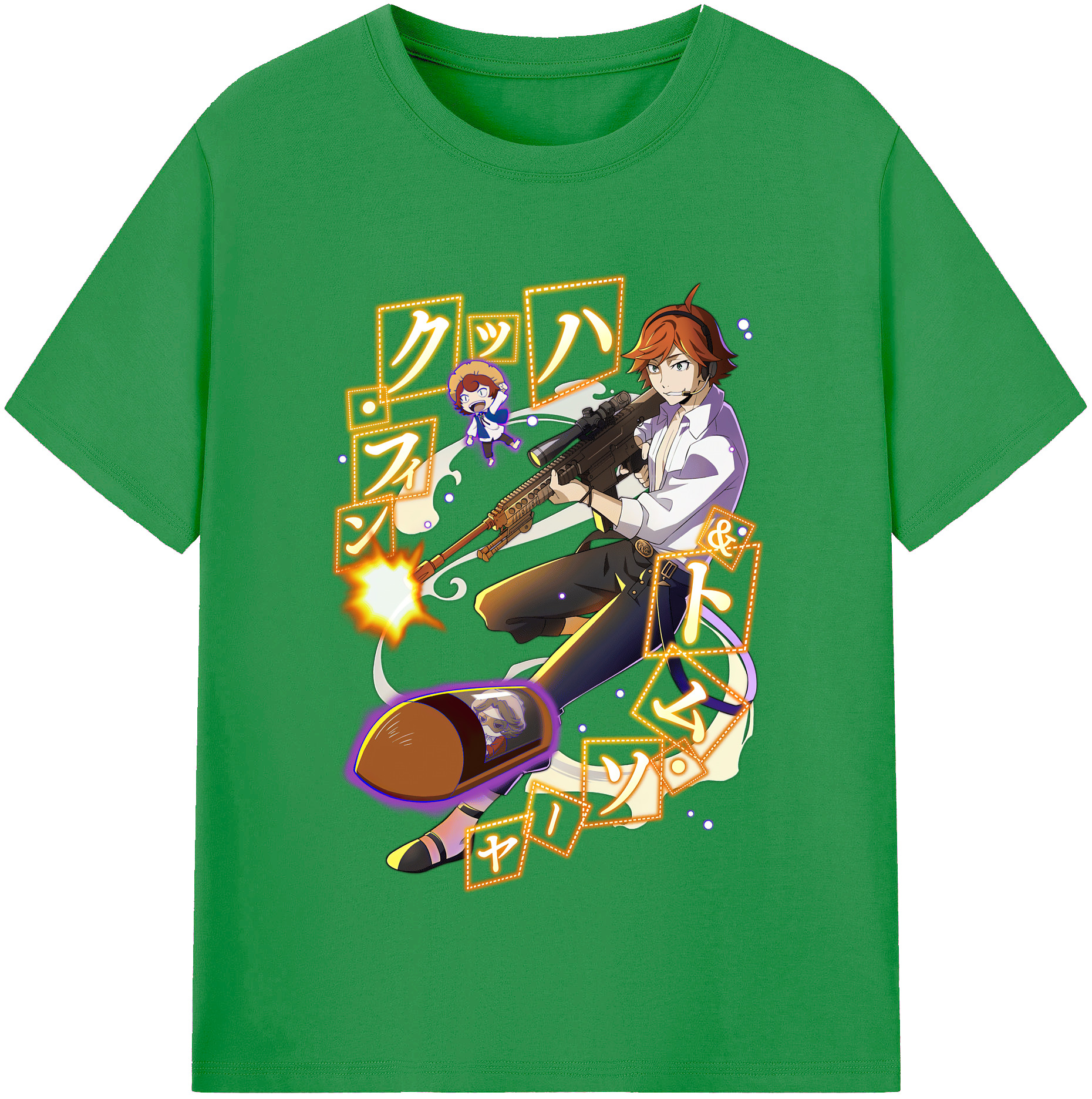 （画像用） 文豪ストレイドッグス Bungo Stray Dogs レディースカジュアルプリントTシャツ（綿100％）