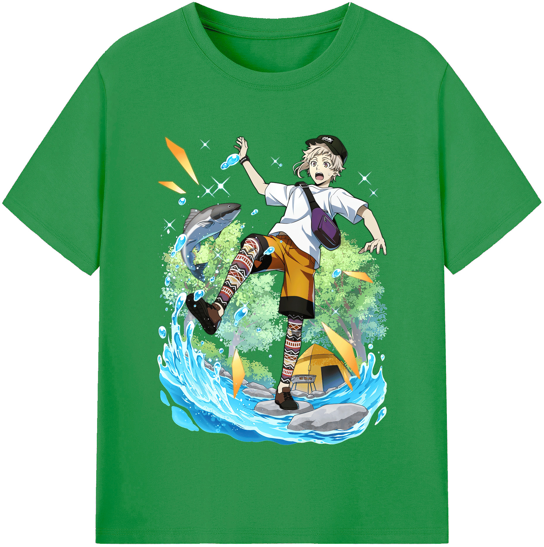 （画像用） 文豪ストレイドッグス Bungo Stray Dogs レディースカジュアルプリントTシャツ（綿100％）