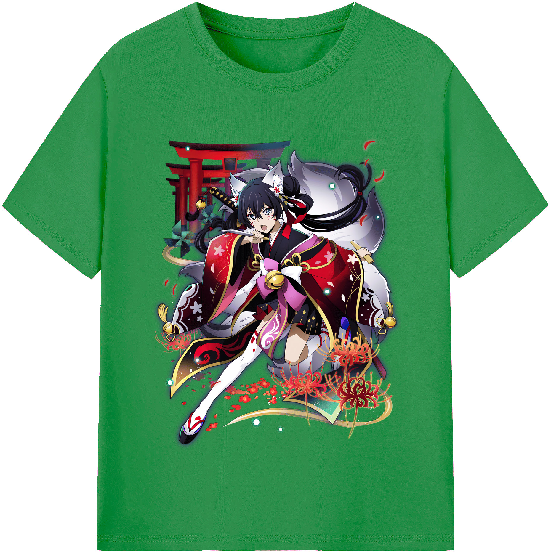 （画像用） 文豪ストレイドッグス Bungo Stray Dogs レディースカジュアルプリントTシャツ（綿100％）