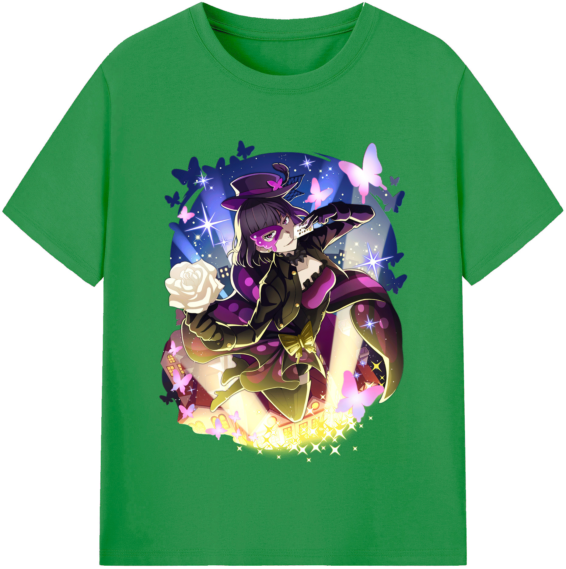 （画像用） 文豪ストレイドッグス Bungo Stray Dogs レディースカジュアルプリントTシャツ（綿100％）