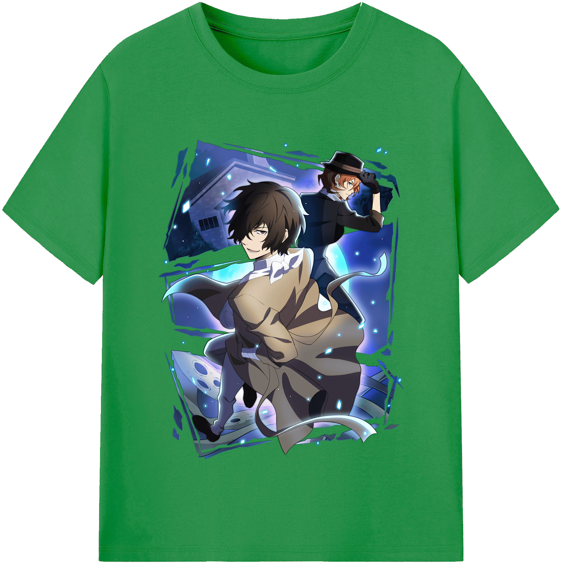 （画像用） 文豪ストレイドッグス Bungo Stray Dogs レディースカジュアルプリントTシャツ（綿100％）