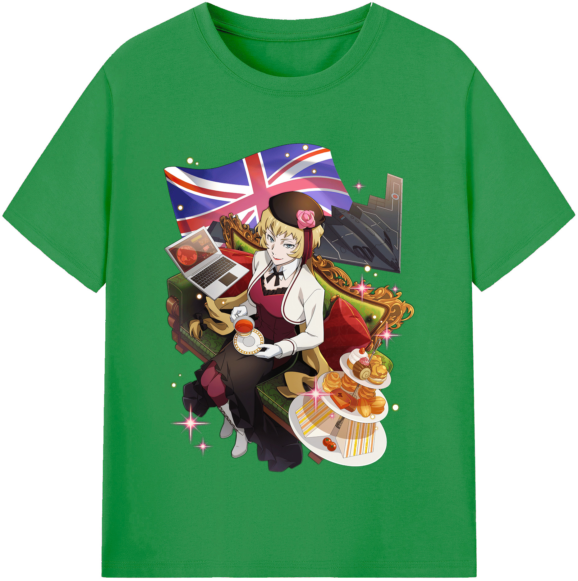 （画像用） 文豪ストレイドッグス Bungo Stray Dogs レディースカジュアルプリントTシャツ（綿100％）