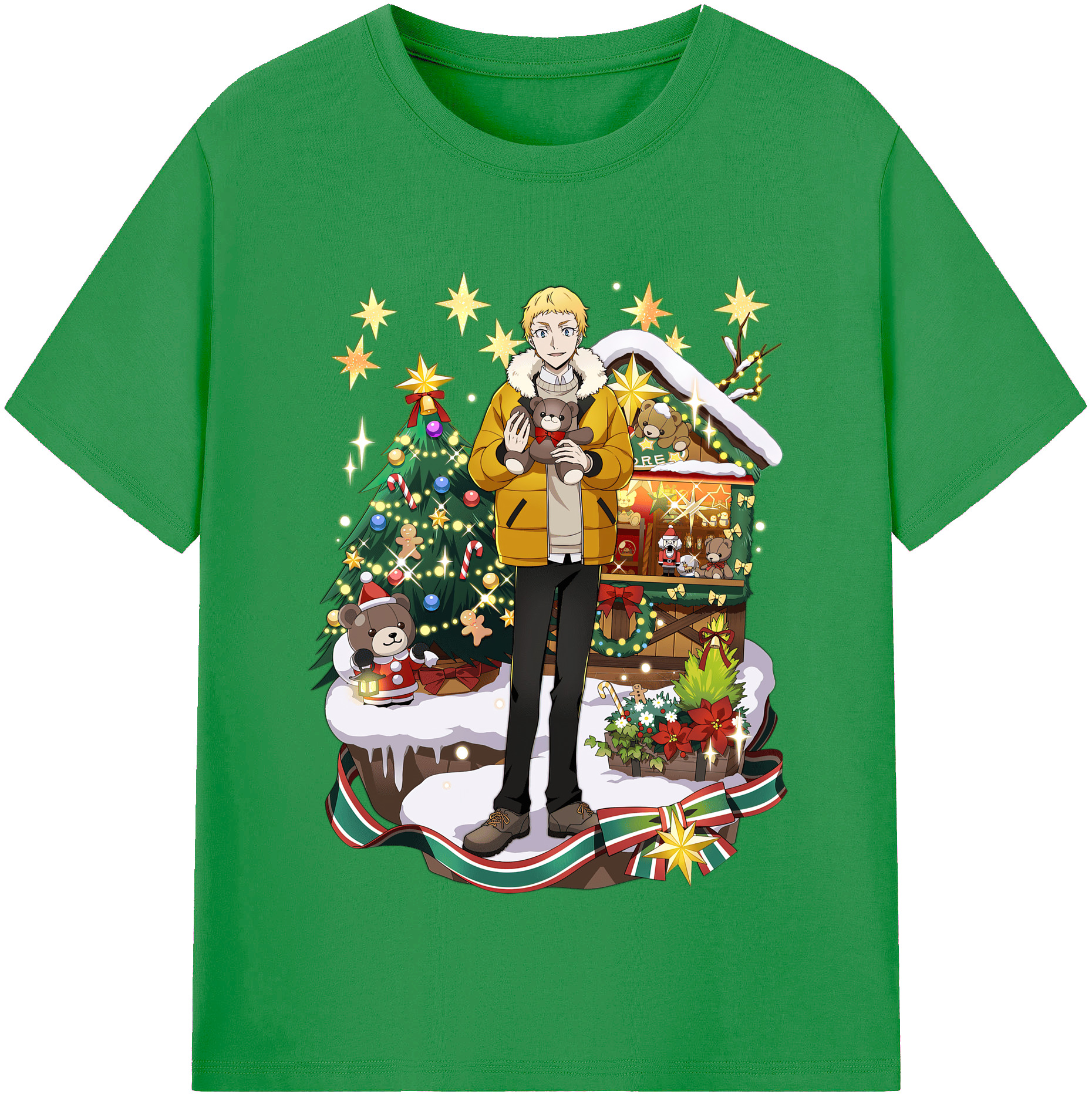 （画像用） 文豪ストレイドッグス Bungo Stray Dogs レディースカジュアルプリントTシャツ（綿100％）