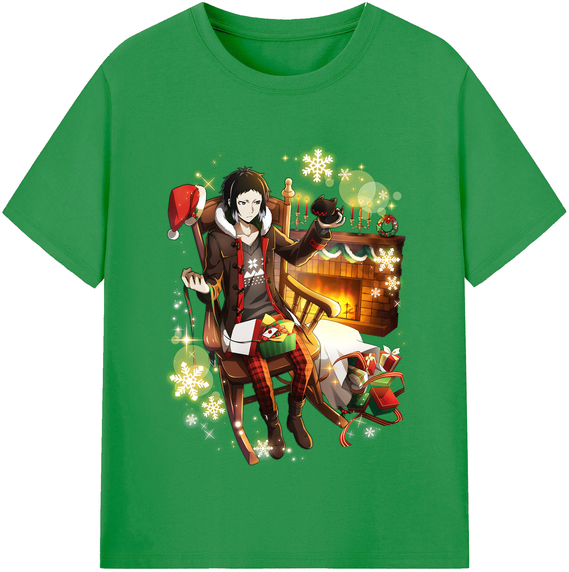 （画像用） 文豪ストレイドッグス Bungo Stray Dogs レディースカジュアルプリントTシャツ（綿100％）