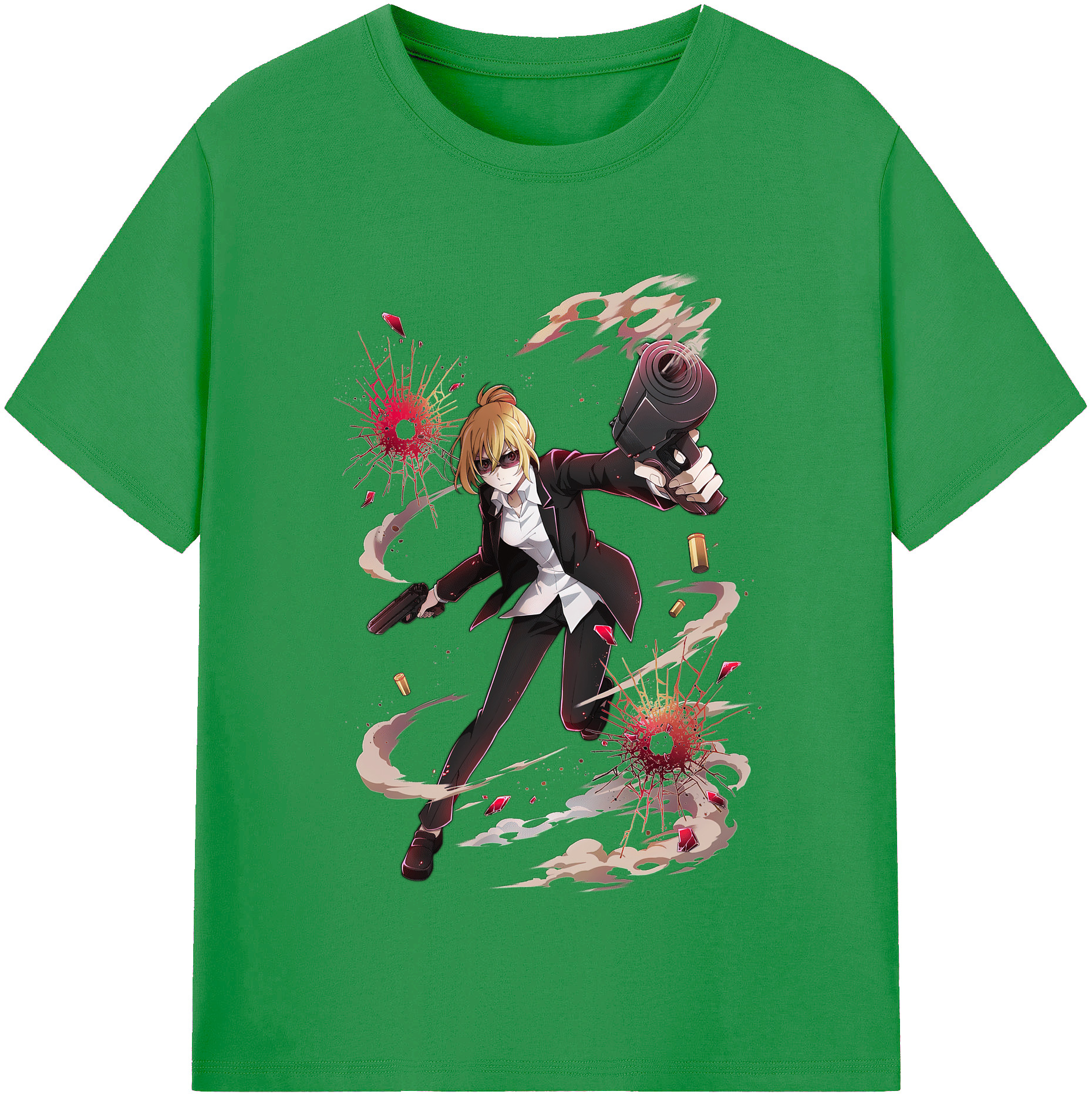 （画像用） 文豪ストレイドッグス Bungo Stray Dogs レディースカジュアルプリントTシャツ（綿100％）