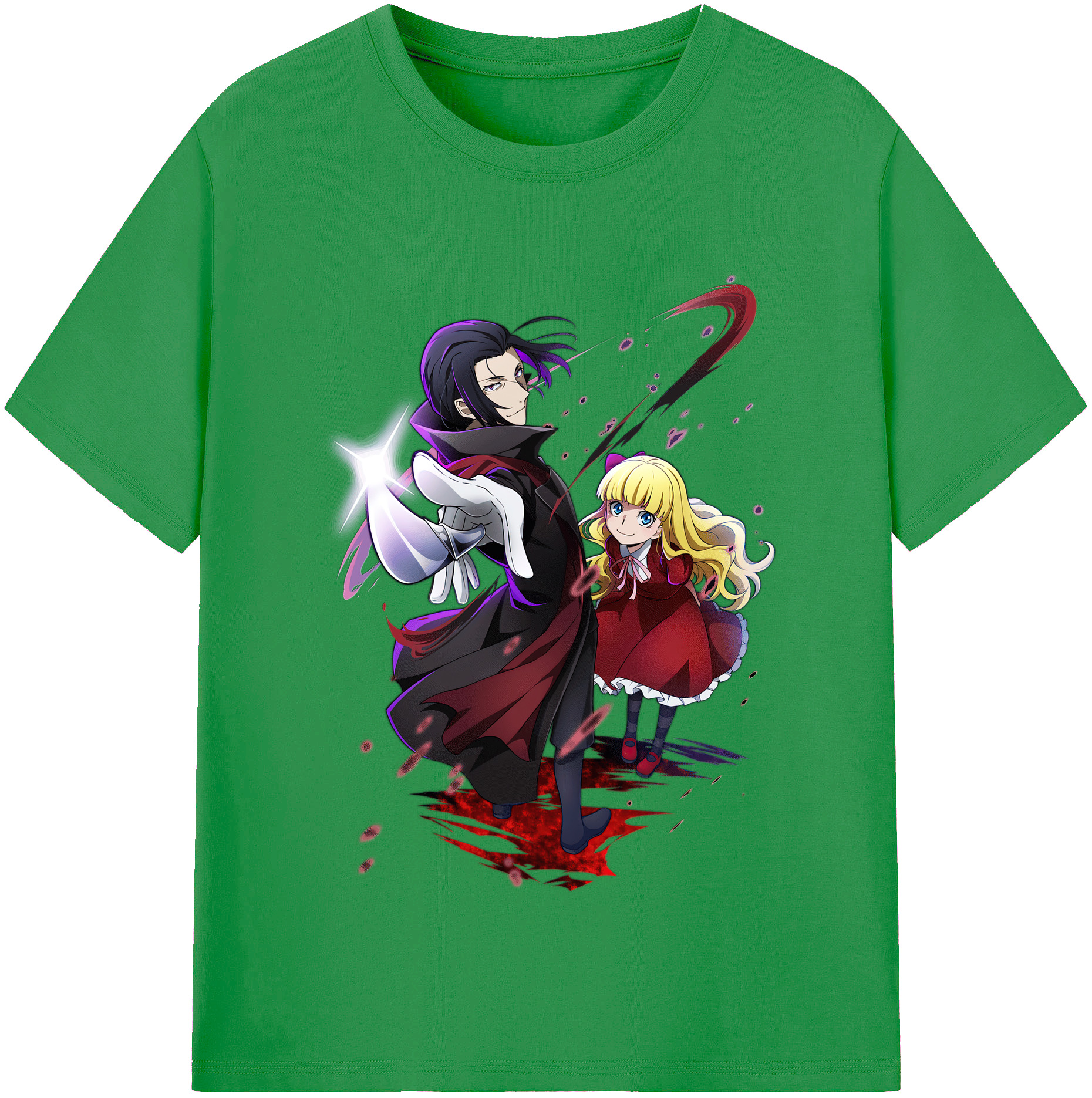 （画像用） 文豪ストレイドッグス Bungo Stray Dogs レディースカジュアルプリントTシャツ（綿100％）
