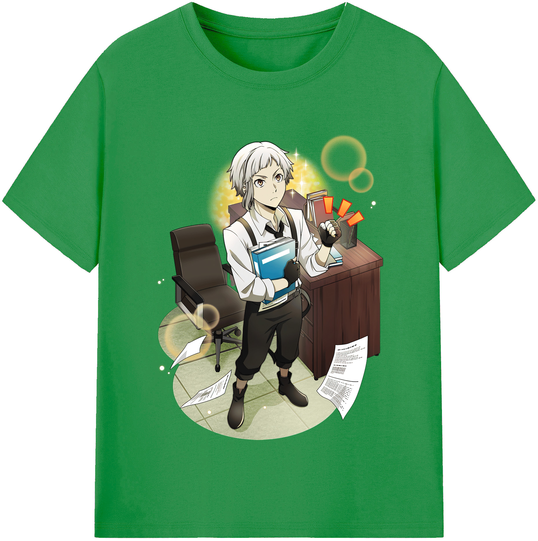 （画像用） 文豪ストレイドッグス Bungo Stray Dogs レディースカジュアルプリントTシャツ（綿100％）