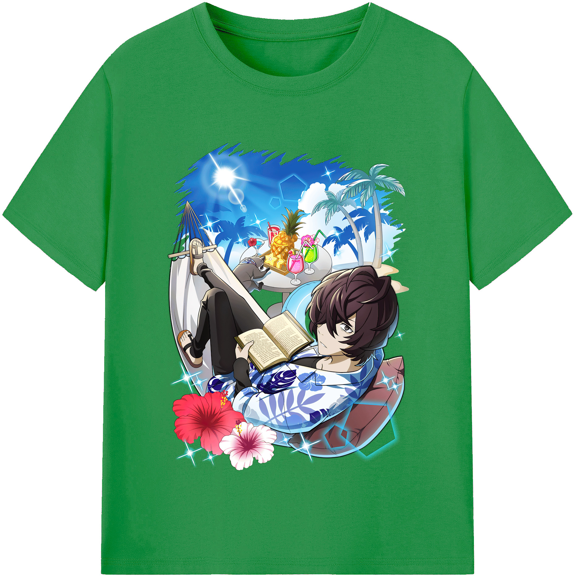 （画像用） 文豪ストレイドッグス Bungo Stray Dogs レディースカジュアルプリントTシャツ（綿100％）