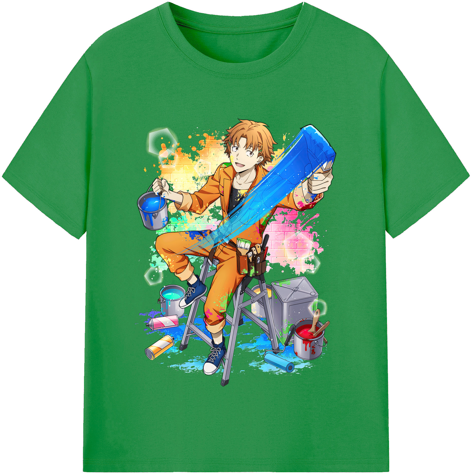 （画像用） 文豪ストレイドッグス Bungo Stray Dogs レディースカジュアルプリントTシャツ（綿100％）