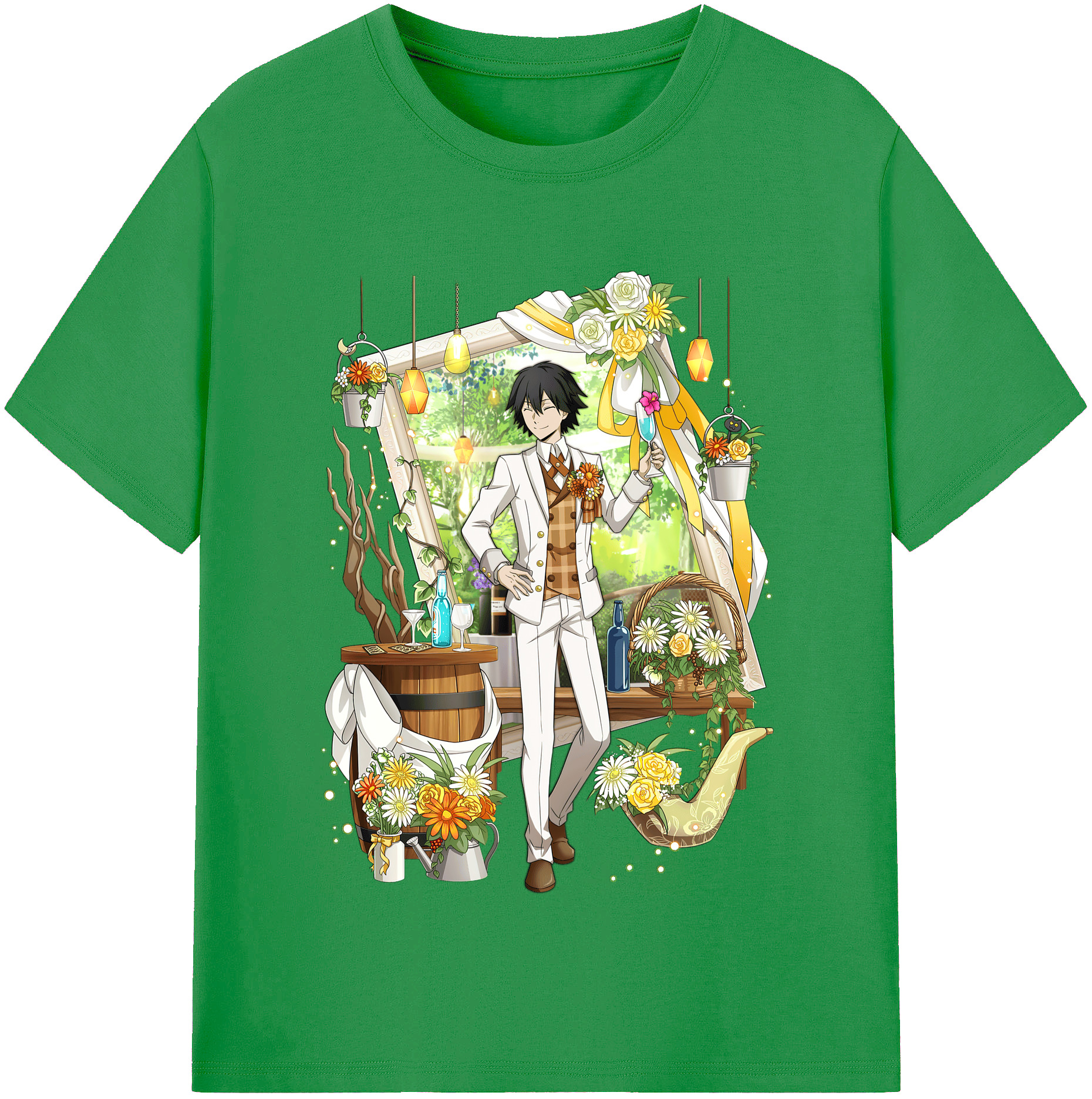 （画像用） 文豪ストレイドッグス Bungo Stray Dogs レディースカジュアルプリントTシャツ（綿100％）