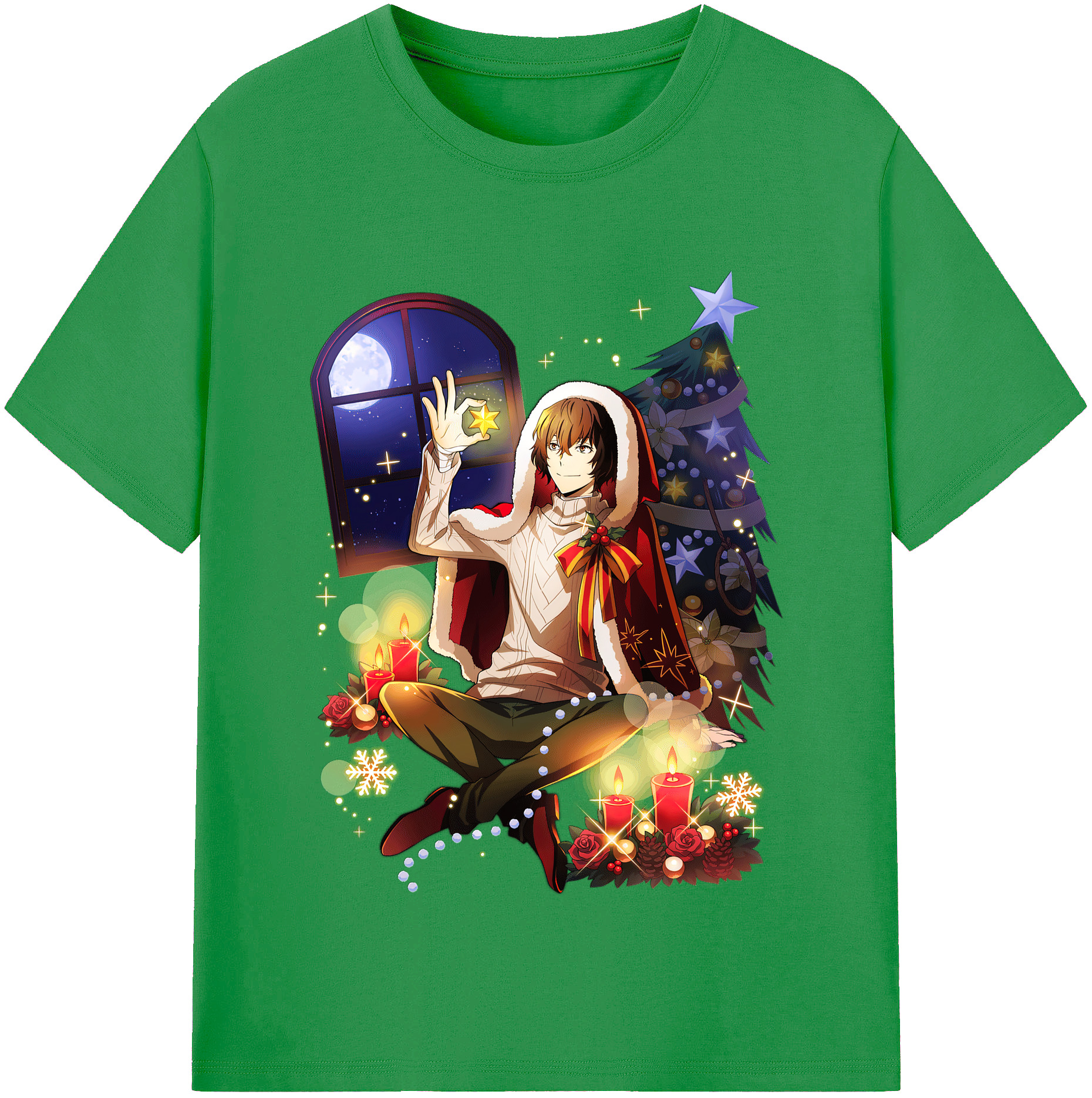 （画像用） 文豪ストレイドッグス Bungo Stray Dogs レディースカジュアルプリントTシャツ（綿100％）