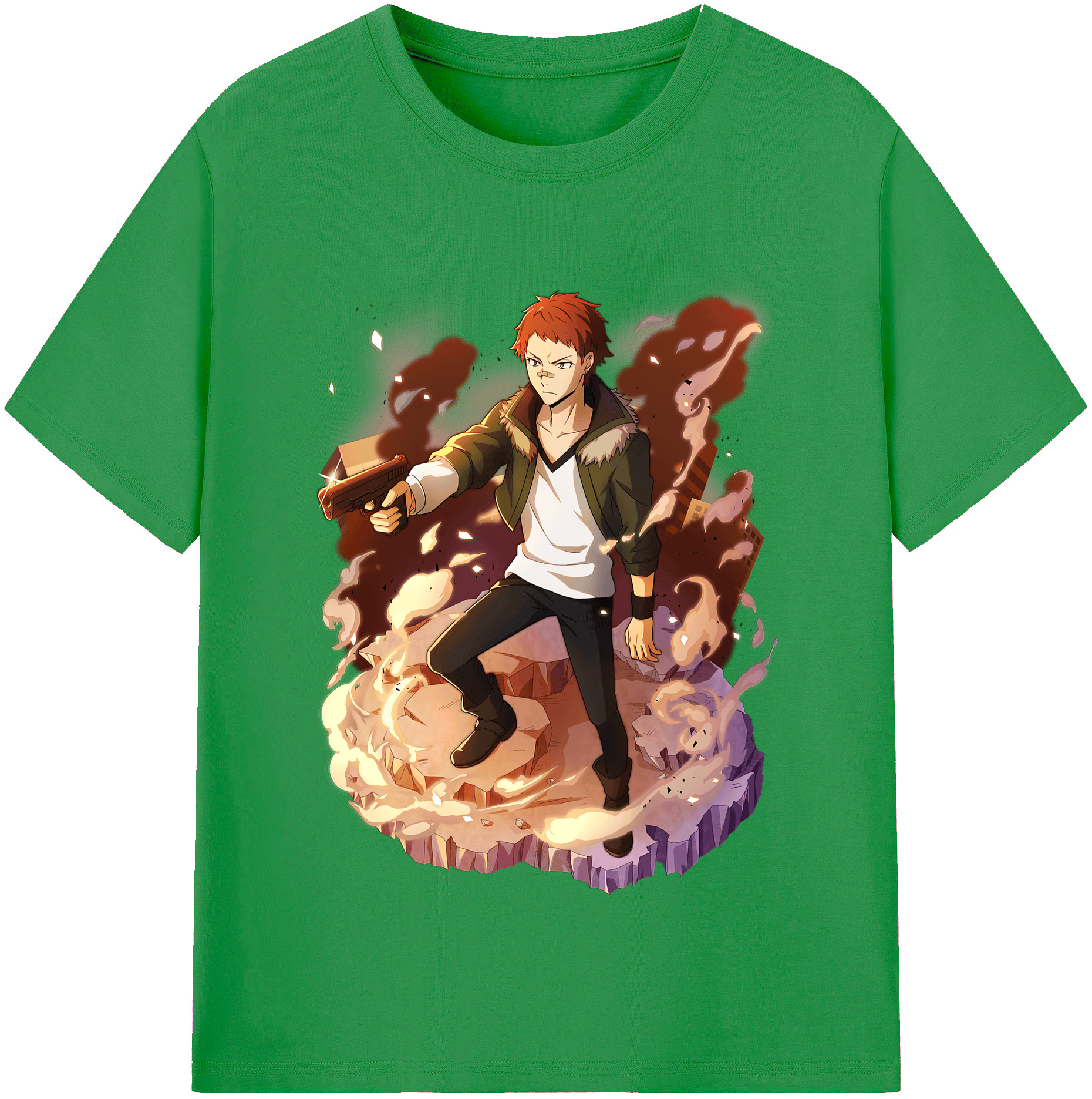 （画像用） 文豪ストレイドッグス Bungo Stray Dogs レディースカジュアルプリントTシャツ（綿100％）