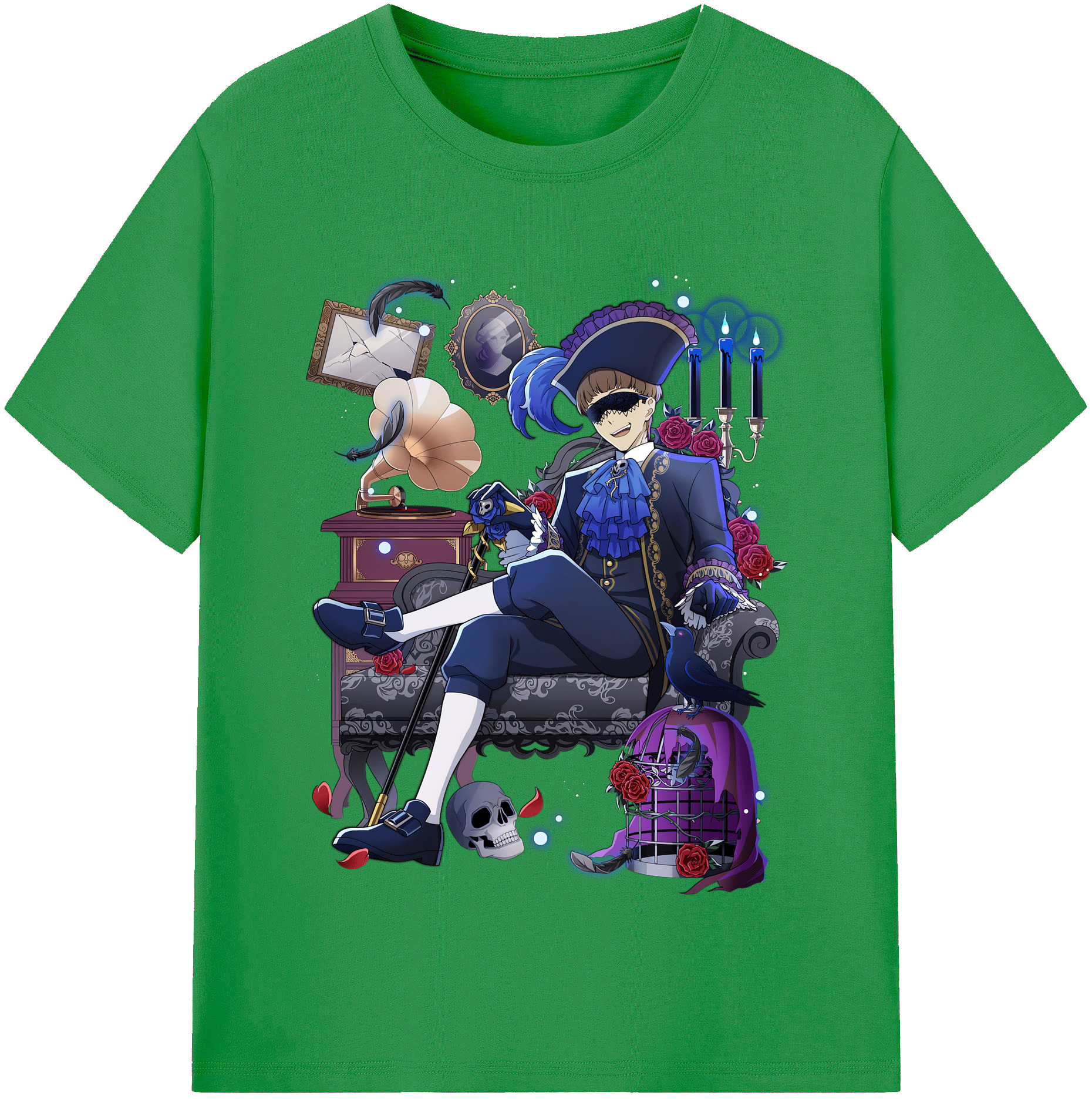 （画像用） 文豪ストレイドッグス Bungo Stray Dogs レディースカジュアルプリントTシャツ（綿100％）