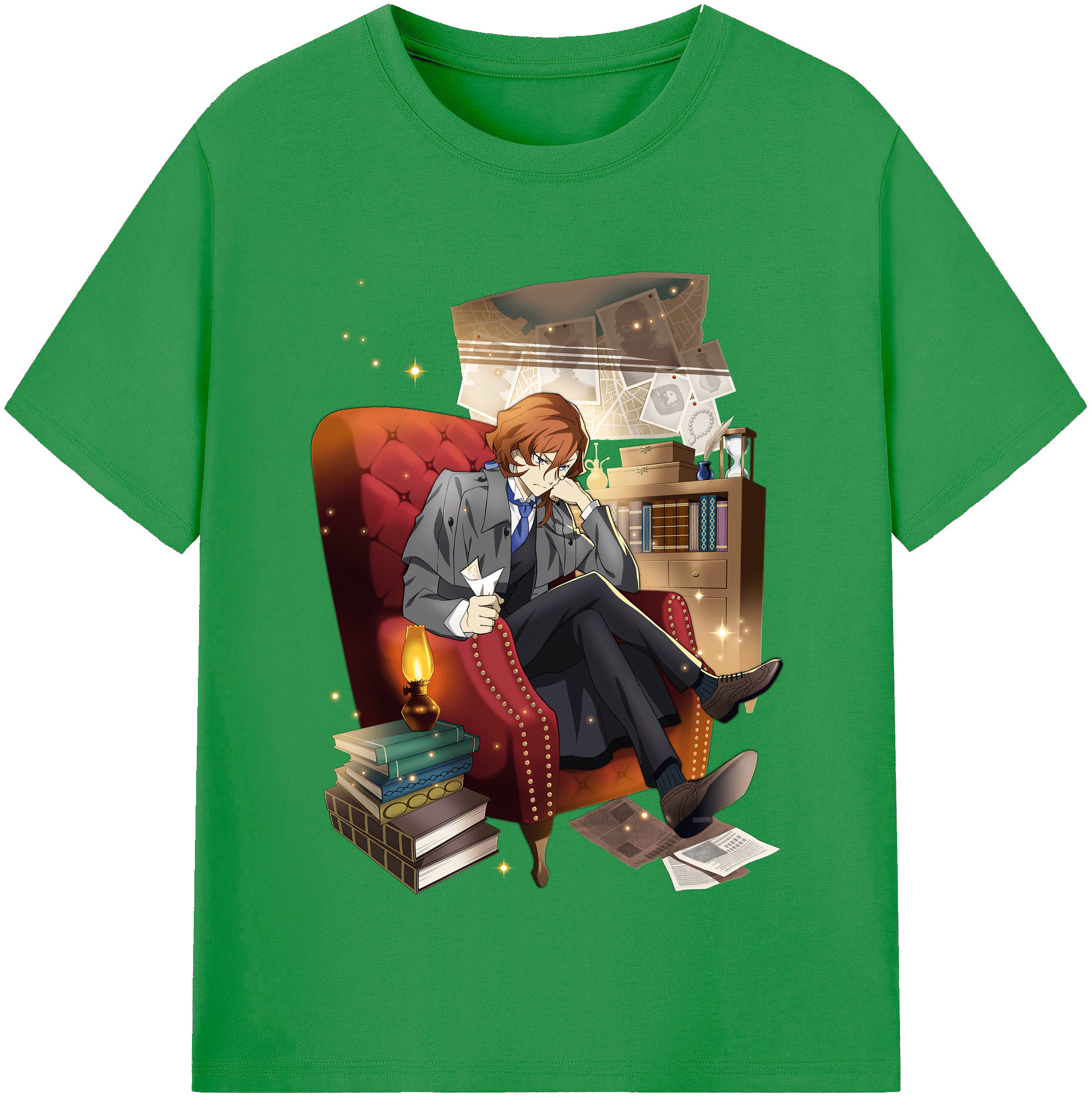 （画像用） 文豪ストレイドッグス Bungo Stray Dogs レディースカジュアルプリントTシャツ（綿100％）