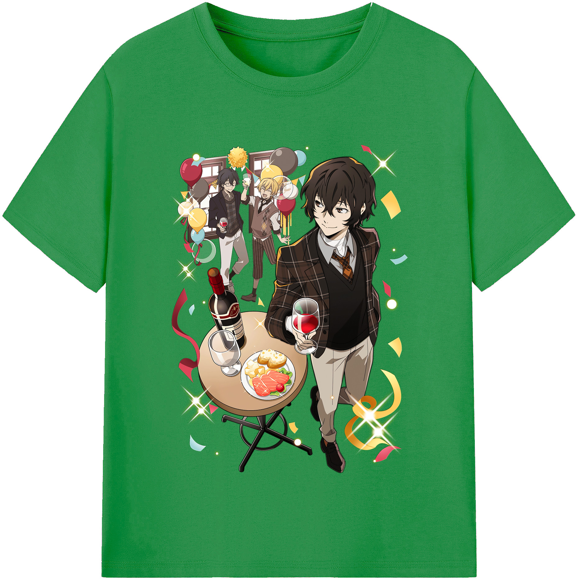 （画像用） 文豪ストレイドッグス Bungo Stray Dogs レディースカジュアルプリントTシャツ（綿100％）