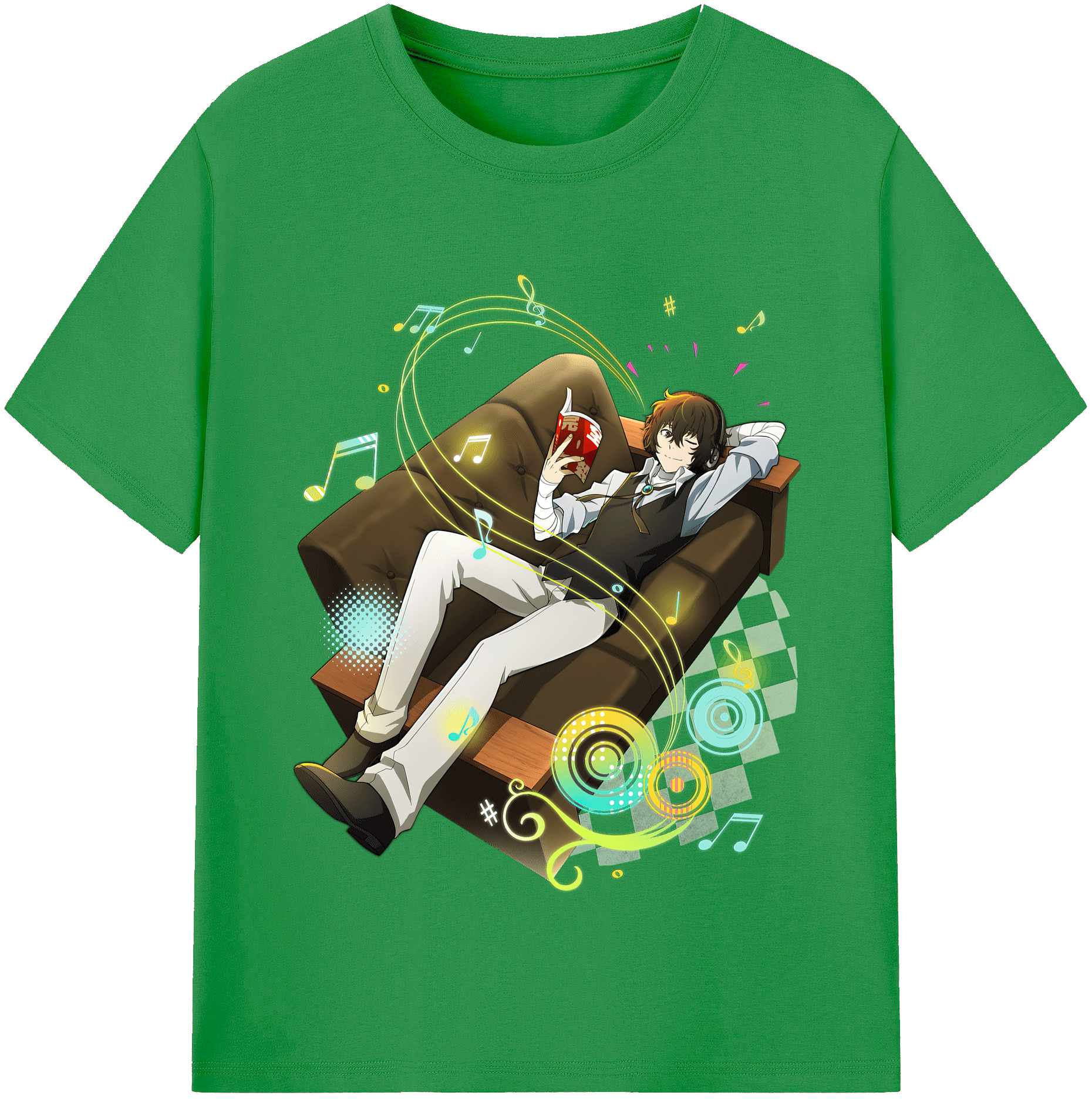 （画像用） 文豪ストレイドッグス Bungo Stray Dogs レディースカジュアルプリントTシャツ（綿100％）