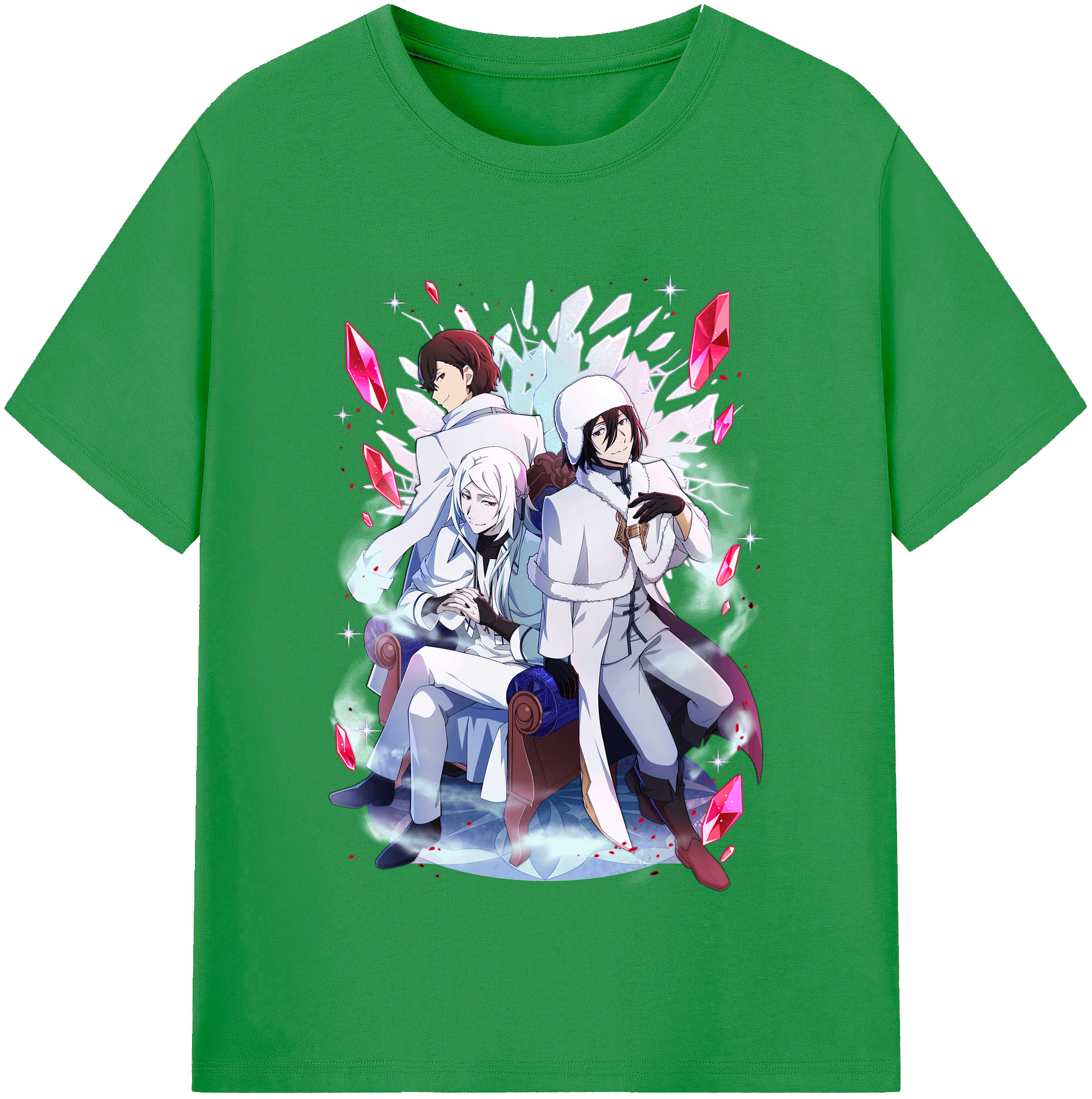 （画像用） 文豪ストレイドッグス Bungo Stray Dogs レディースカジュアルプリントTシャツ（綿100％）